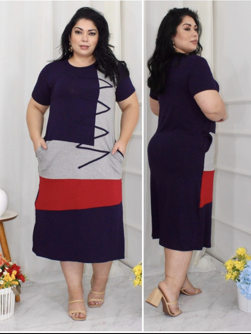 Vestido Plus Size Midi Estampado - Di Maria Sampa | ZAX