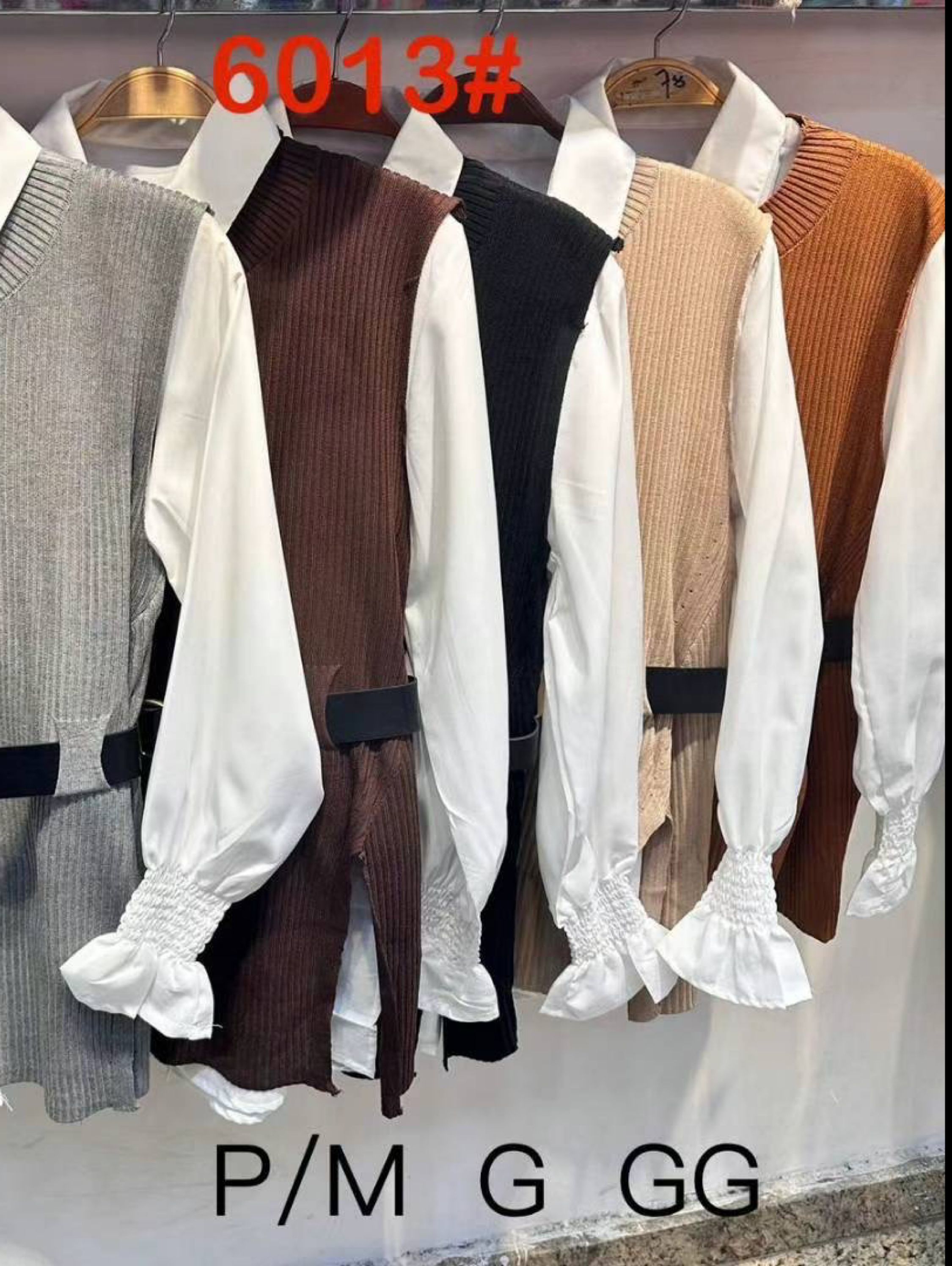Conjunto camisa com colete com cinto importado - Oi Linda | ZAX