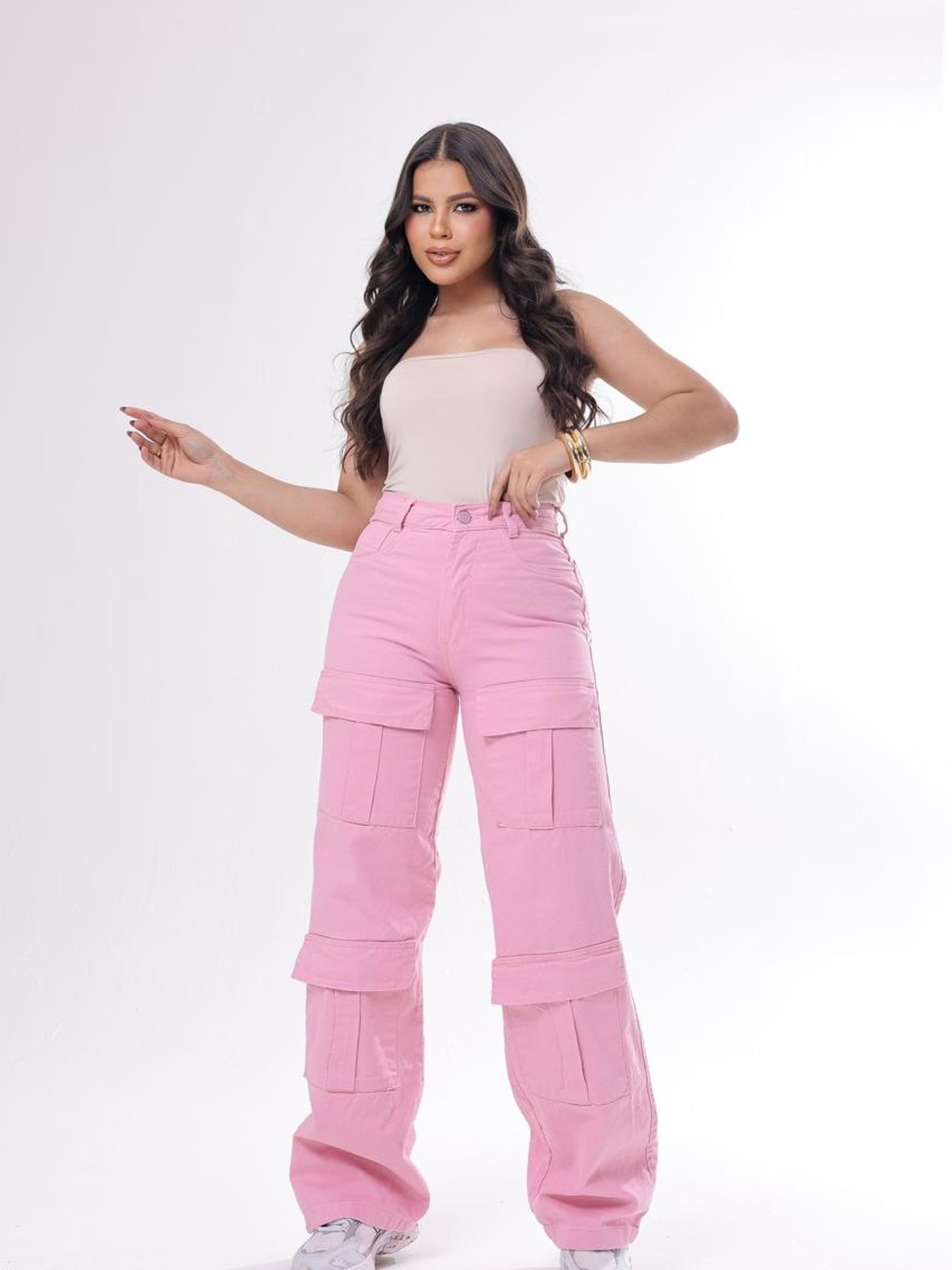 Calça jeans com cargo feminina - Dragão Vermelho Jeans | ZAX