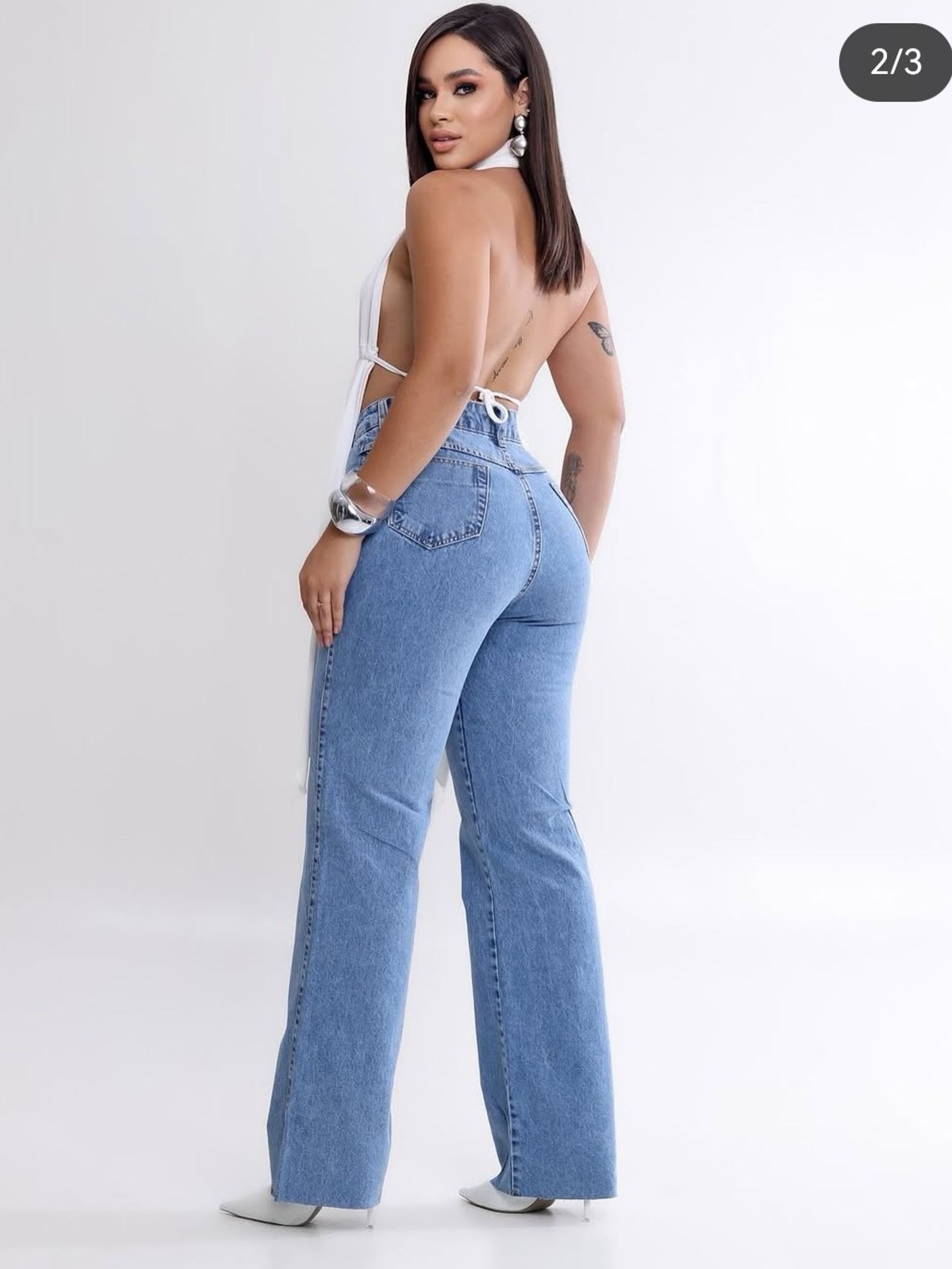 Calça jeans wide leg feminina - Dragão Vermelho Jeans | ZAX