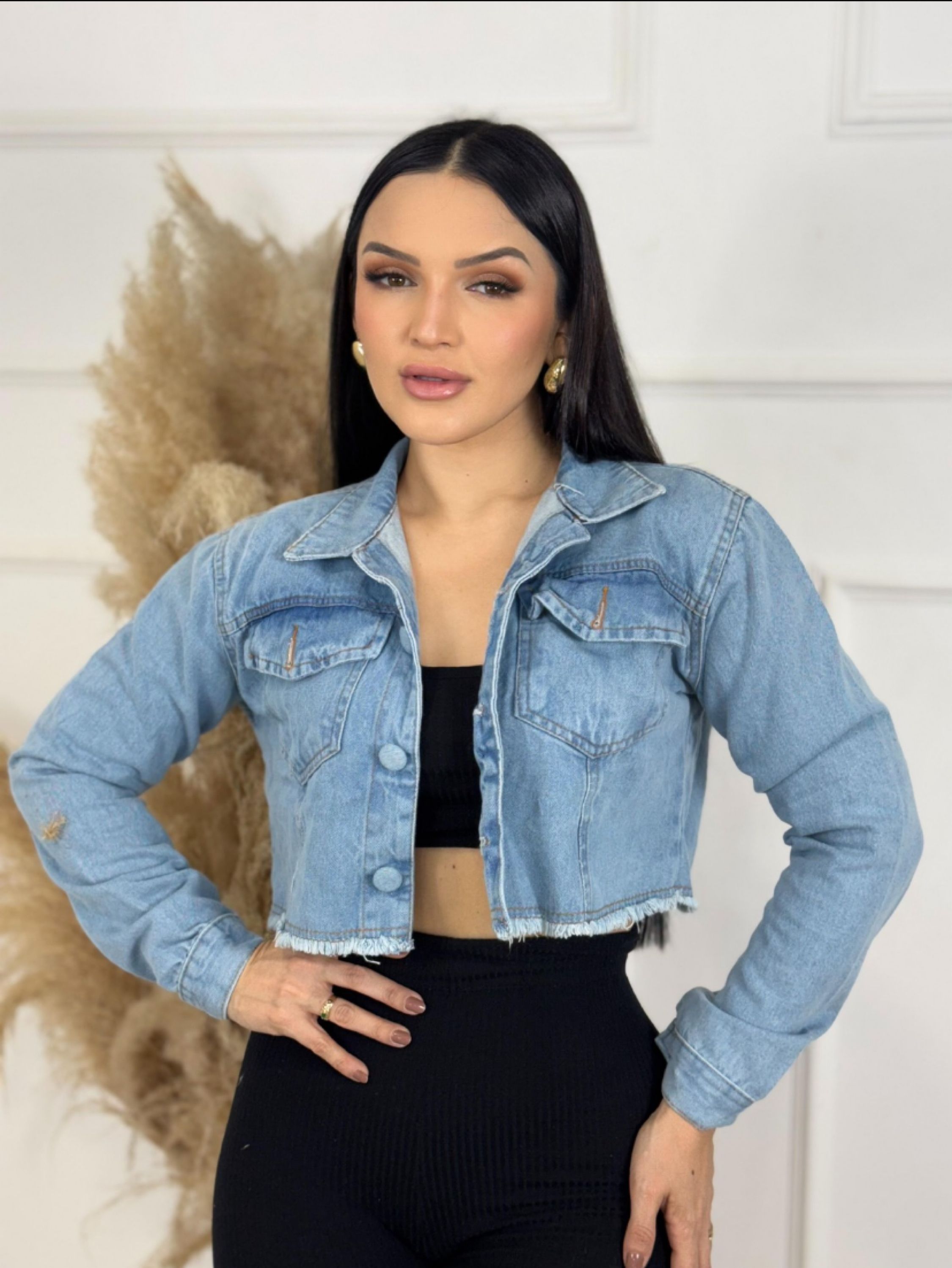 Jaqueta jeans cropped B/forrado (Vau) - Nosso Jeito | ZAX