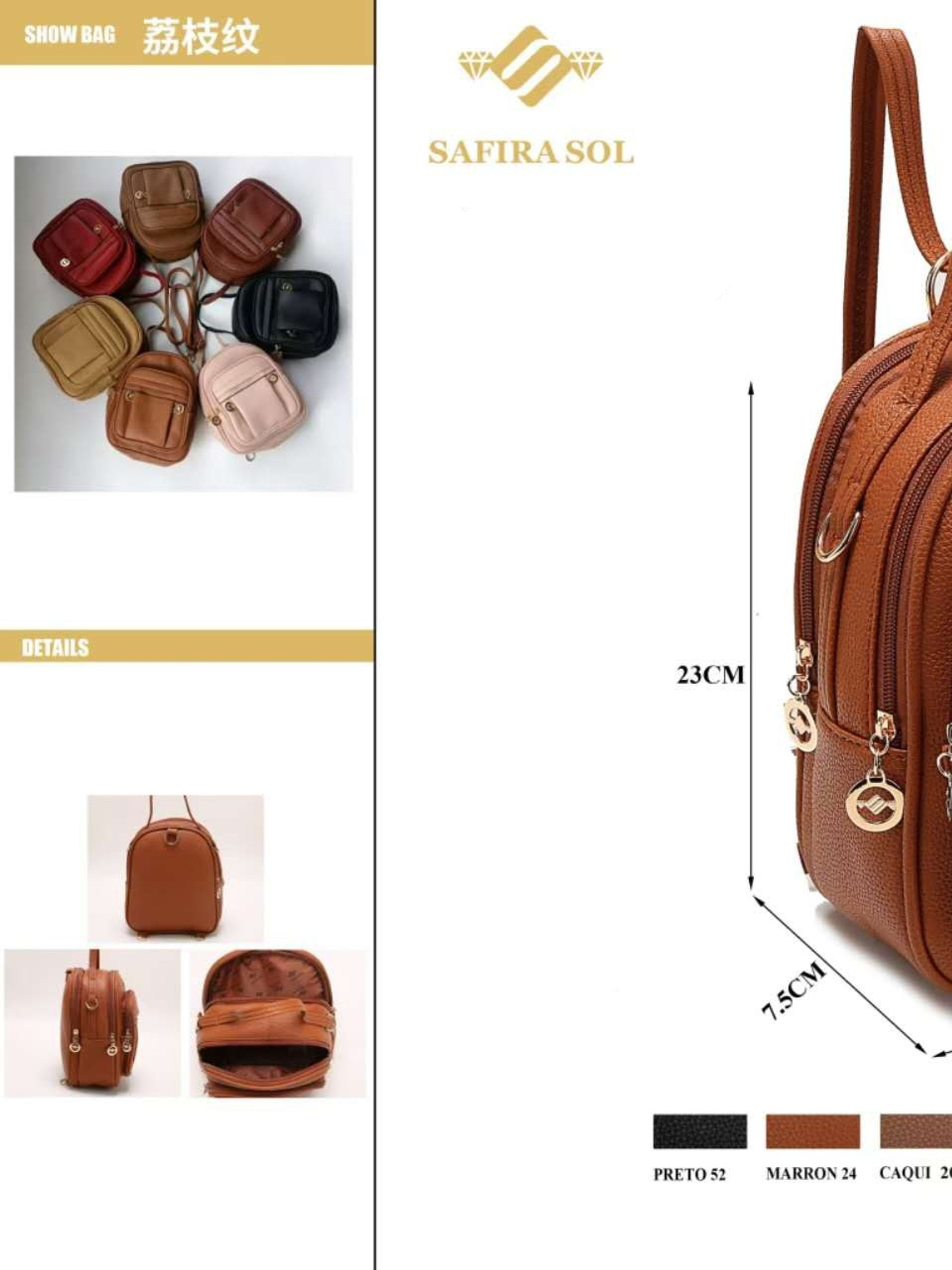 bolsa mochila femenina(L60690) - Mia Bolsas | ZAX
