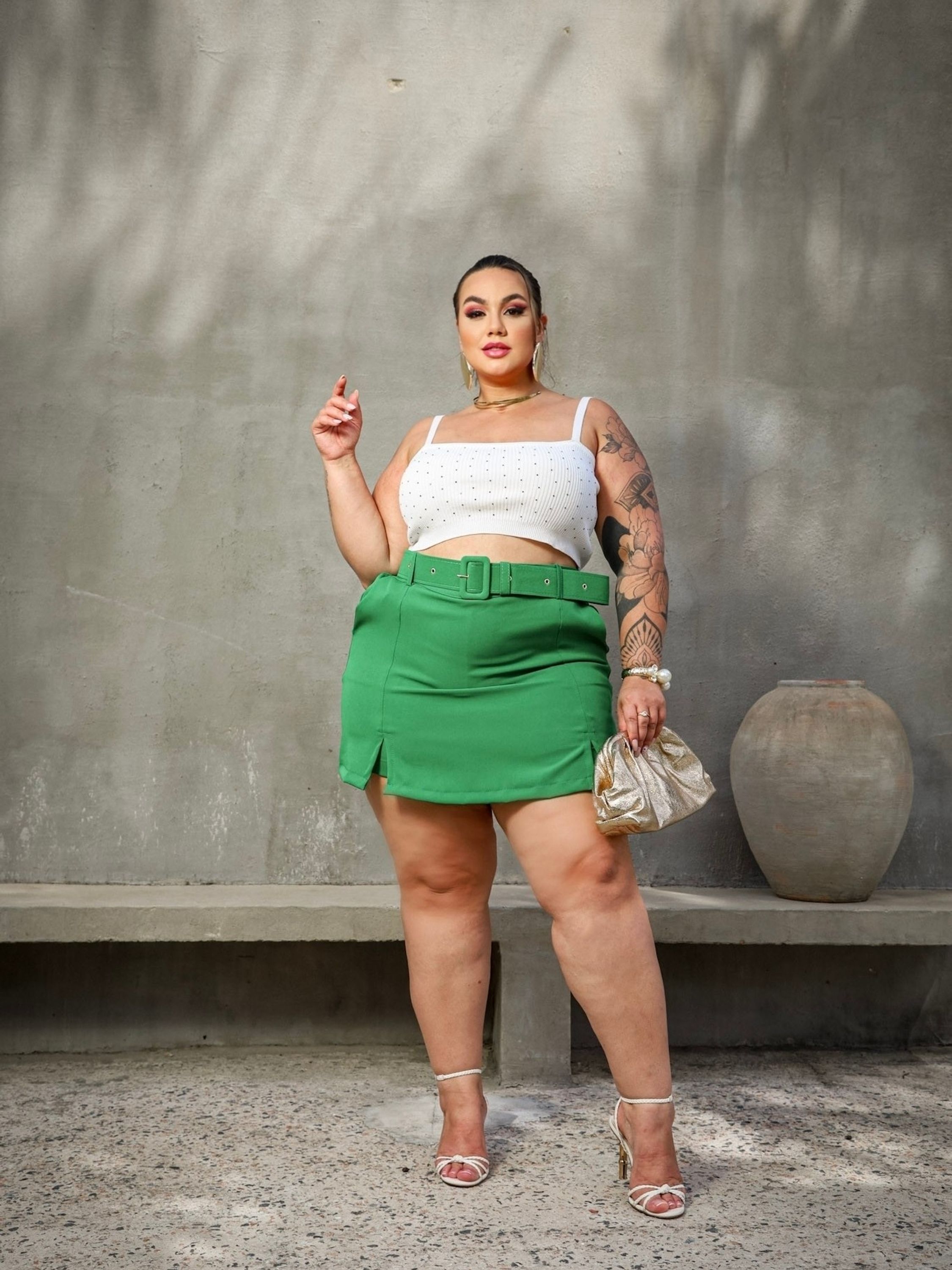 Short Saia Sabrina - Belas Modas Plus Size | ZAX