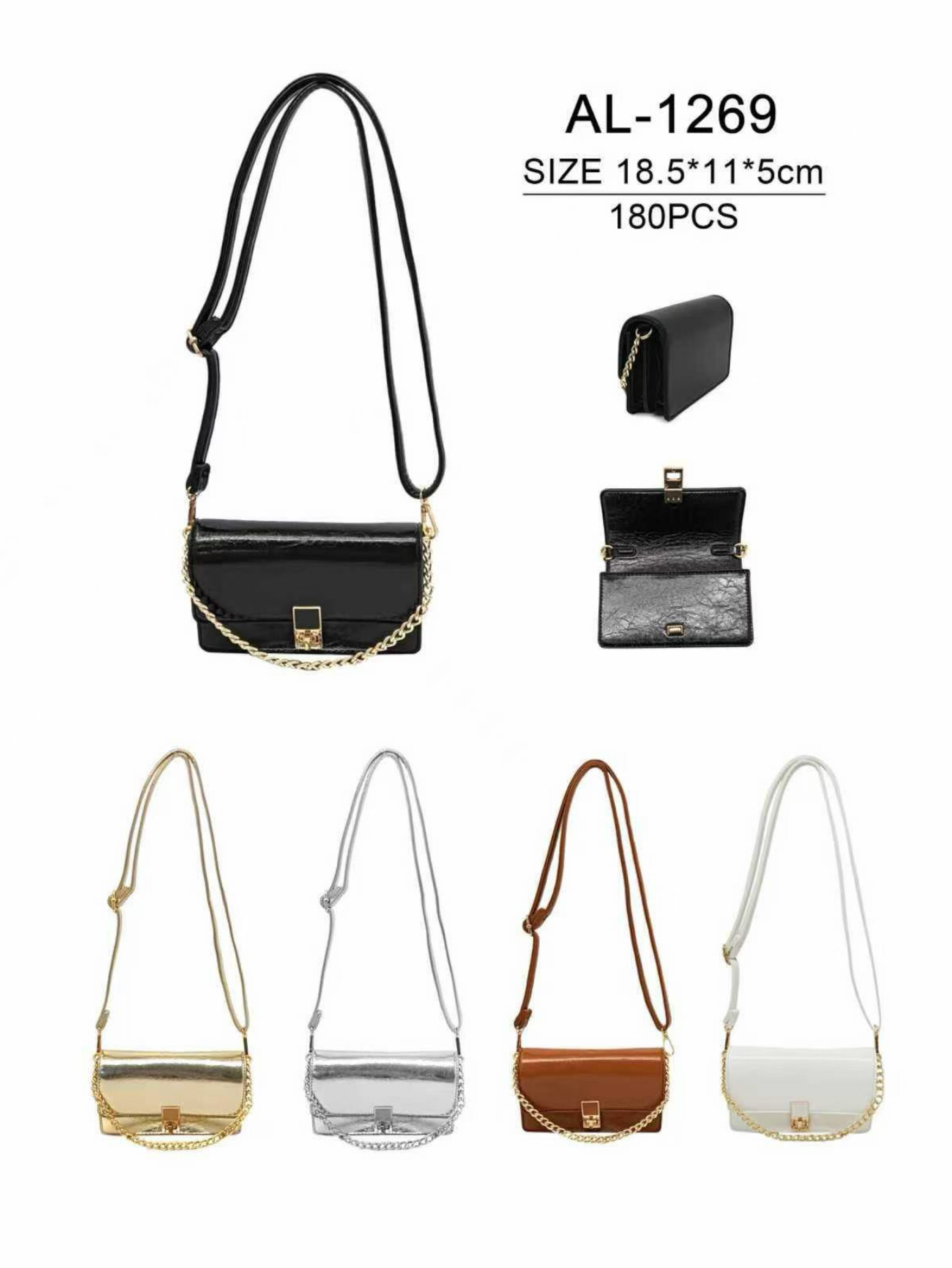 Bolsa Transversal com alça comprida AL-1269 - SUMMER BOLSAS | ZAX