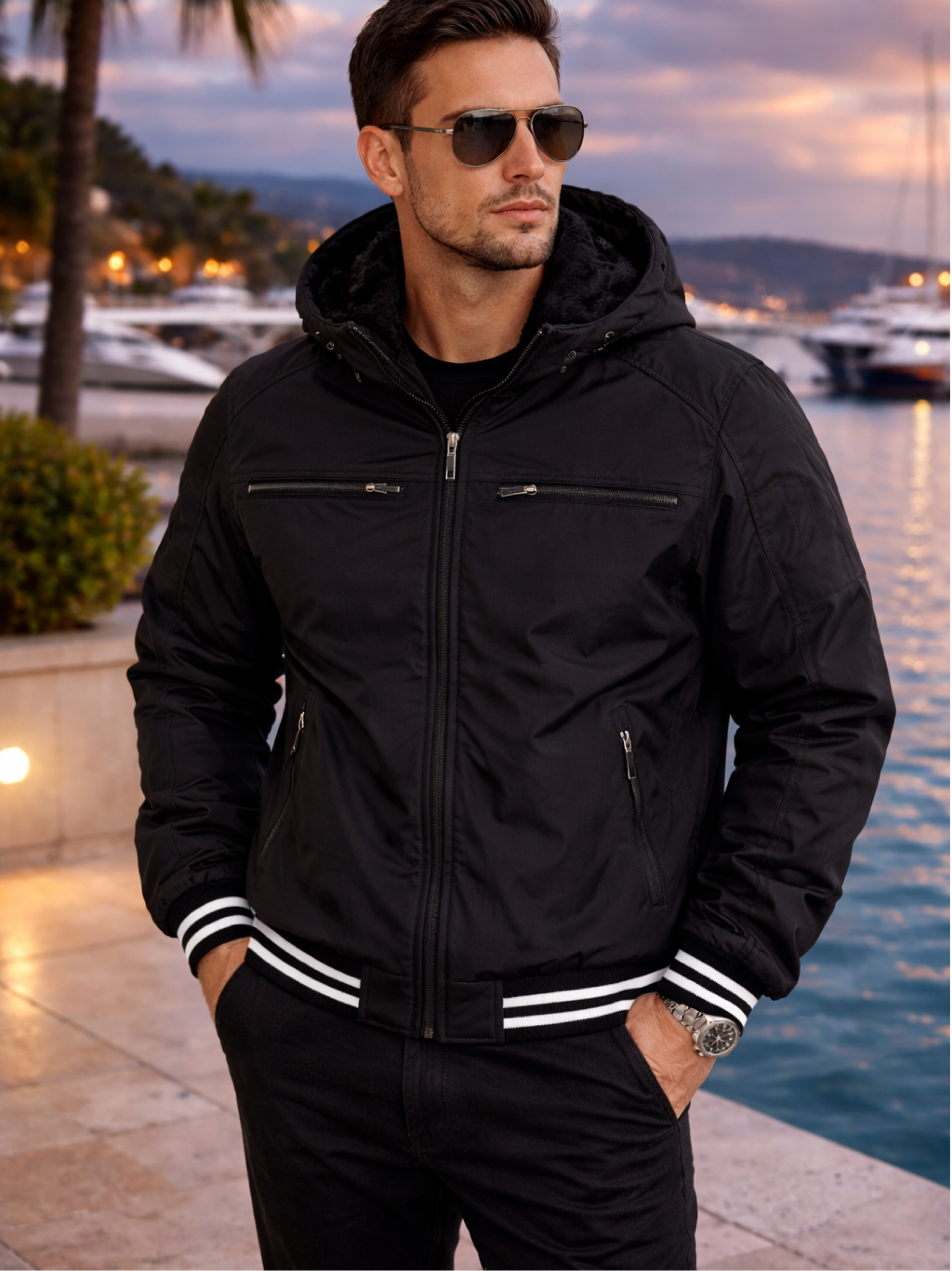 Jaqueta nylon forrada masculina - Okapi Jeans | ZAX