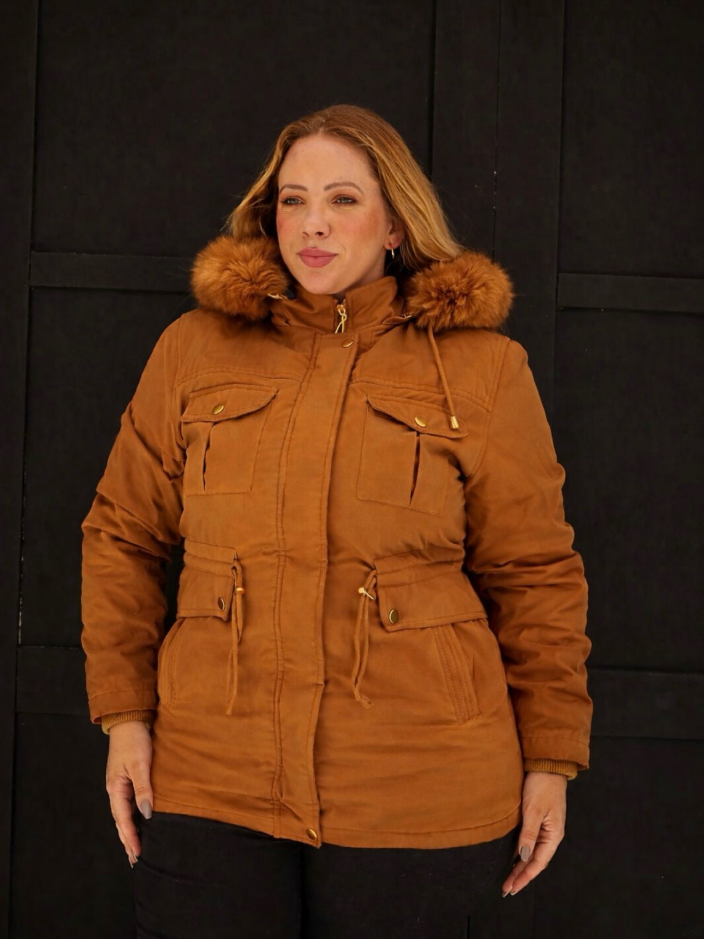 Parka sarja forrada feminina plus size - Okapi Jeans | ZAX