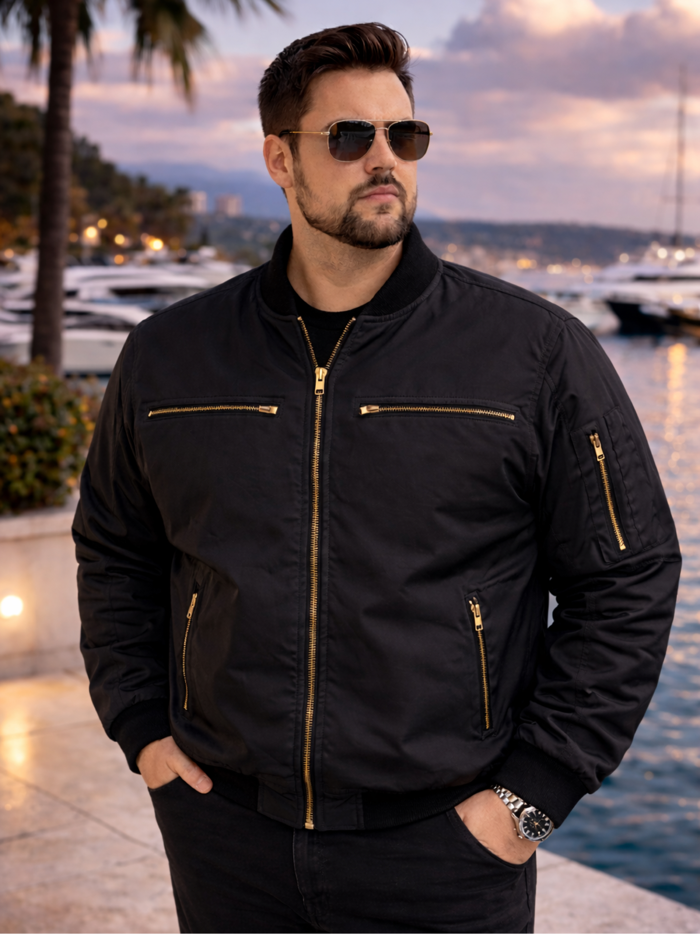 ジャケット・アウター rion914ace Jaqueta nylon masculino plus size - Okapi Jaqueta | ZAX