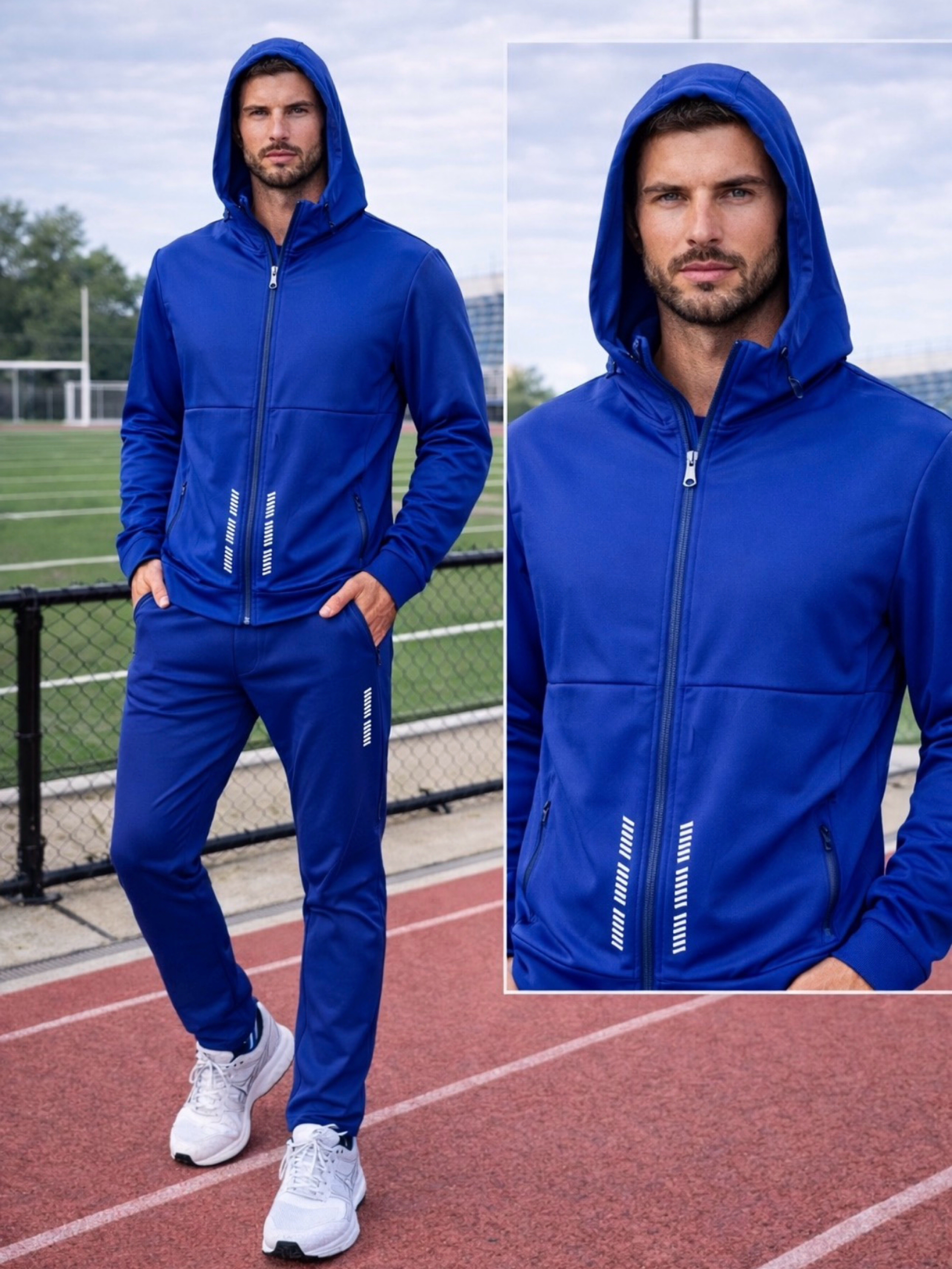 Conjunto esportivo dry Fit masculino - Okapi Jaqueta | ZAX