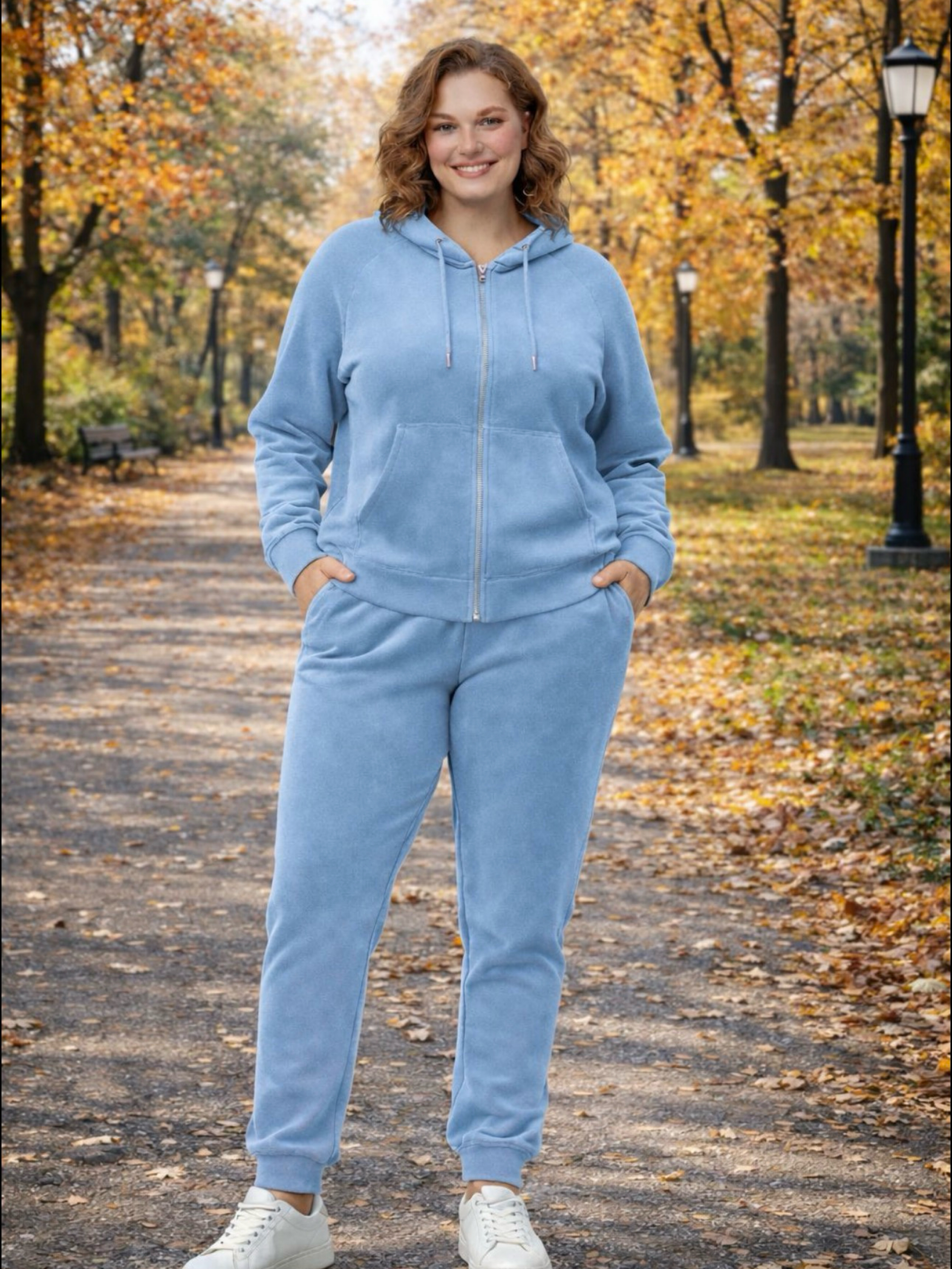 Conjunto plush feminina plus size - Okapi Jaqueta | ZAX