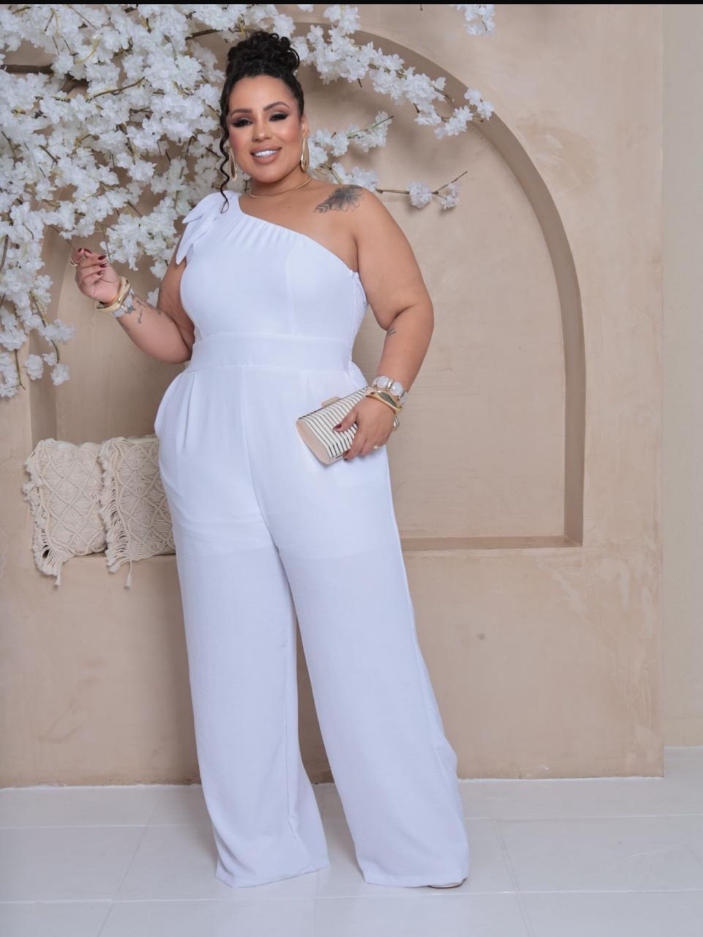 Macacão longo nula manca Plus Size - Carmin Plus | ZAX