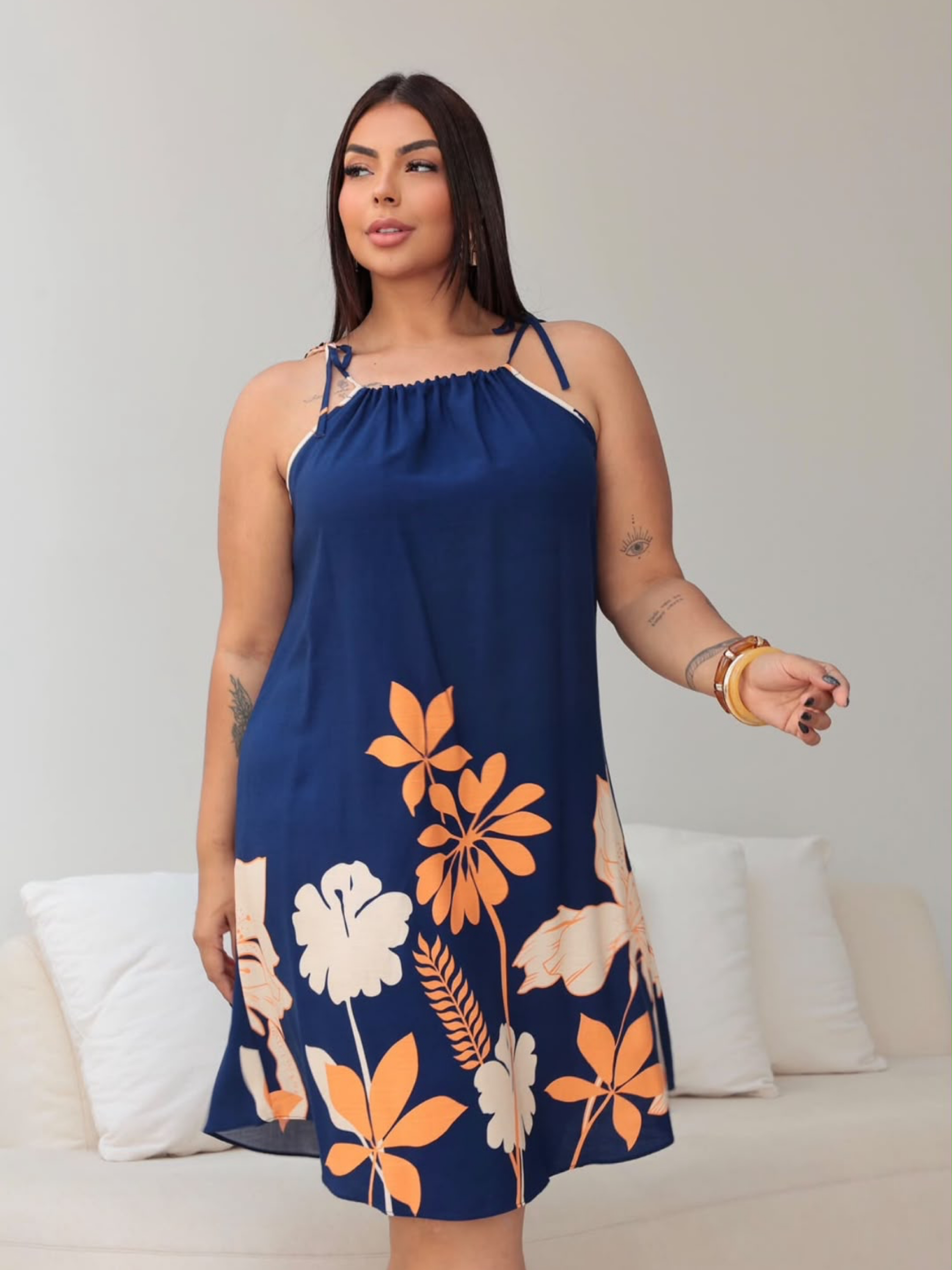 Vestido alça Izzy Plus Size - Carmin Plus | ZAX