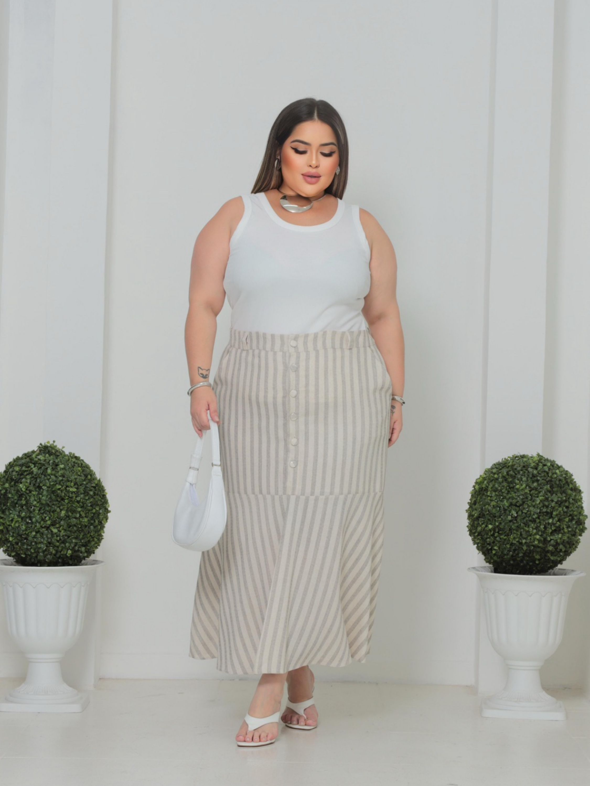 Saia plus size Carol az - Linda Byju Plus | ZAX