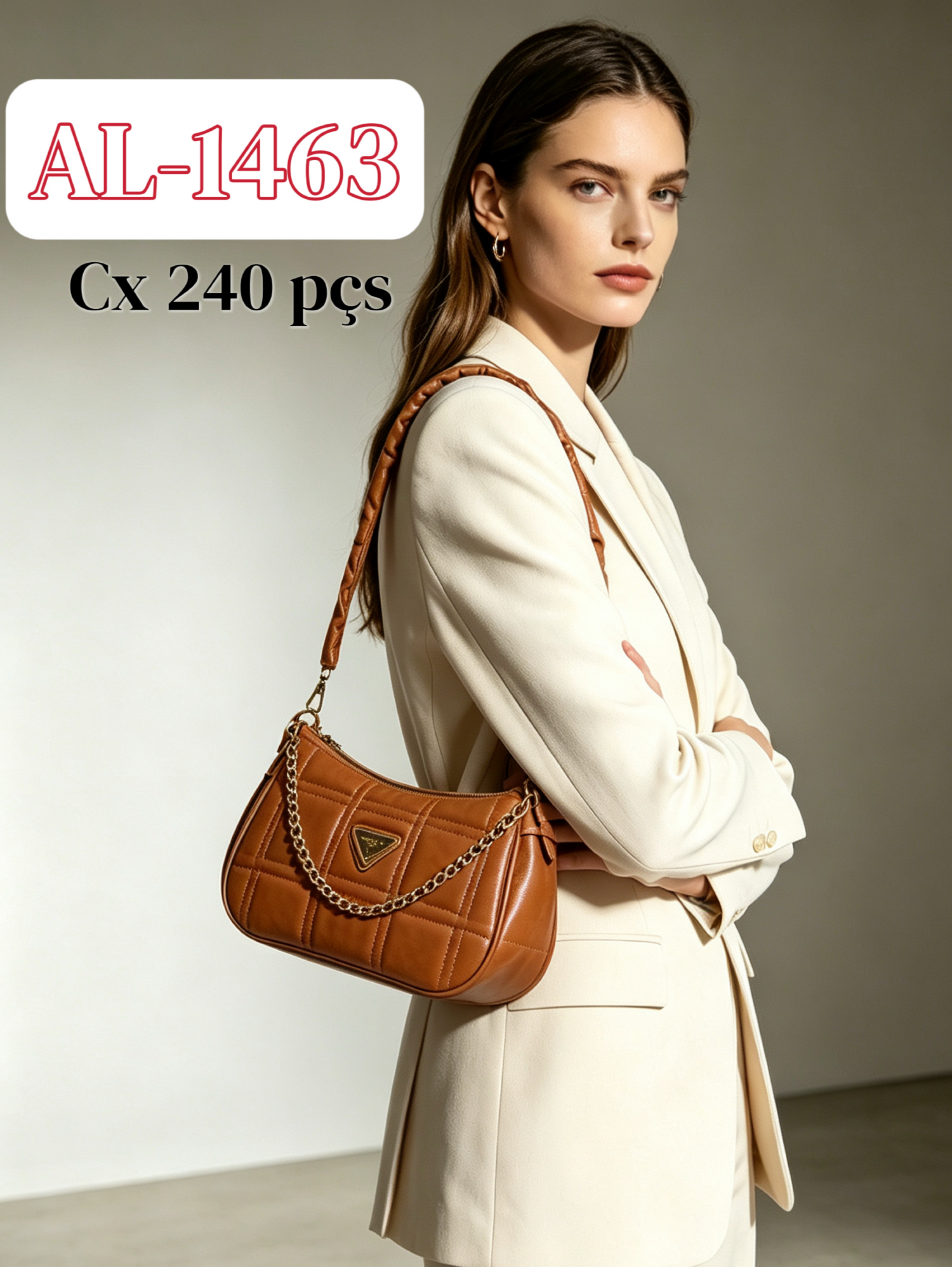 Bolsa tiracolo com alça comprida AL-1463 - Ali 88 | ZAX