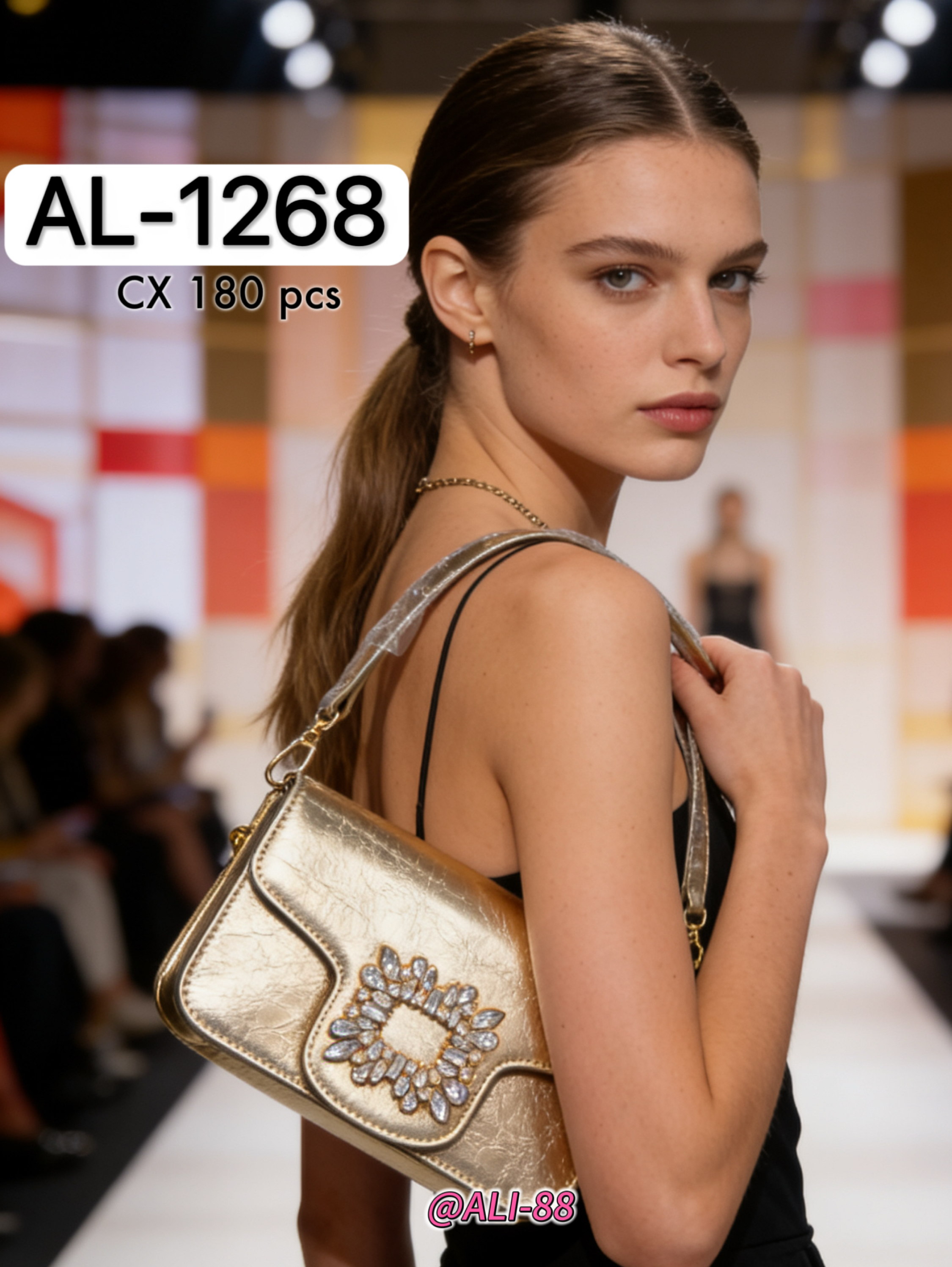 Bolsa de ombro com alça comprida AL-1268 - Ali 88 | ZAX