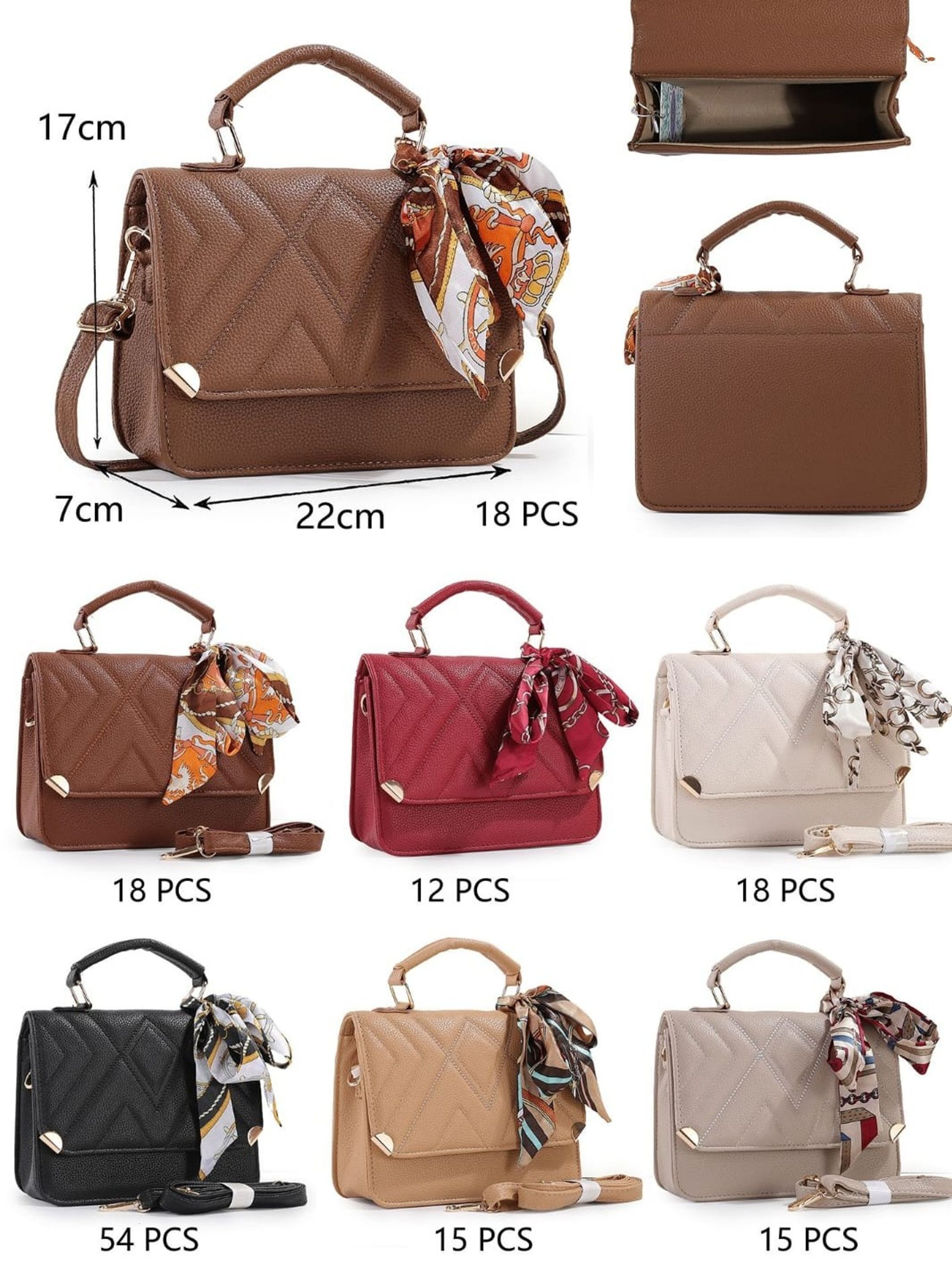 Bolsas femininas casuais com lenços -42 - Mei Bolsas | ZAX