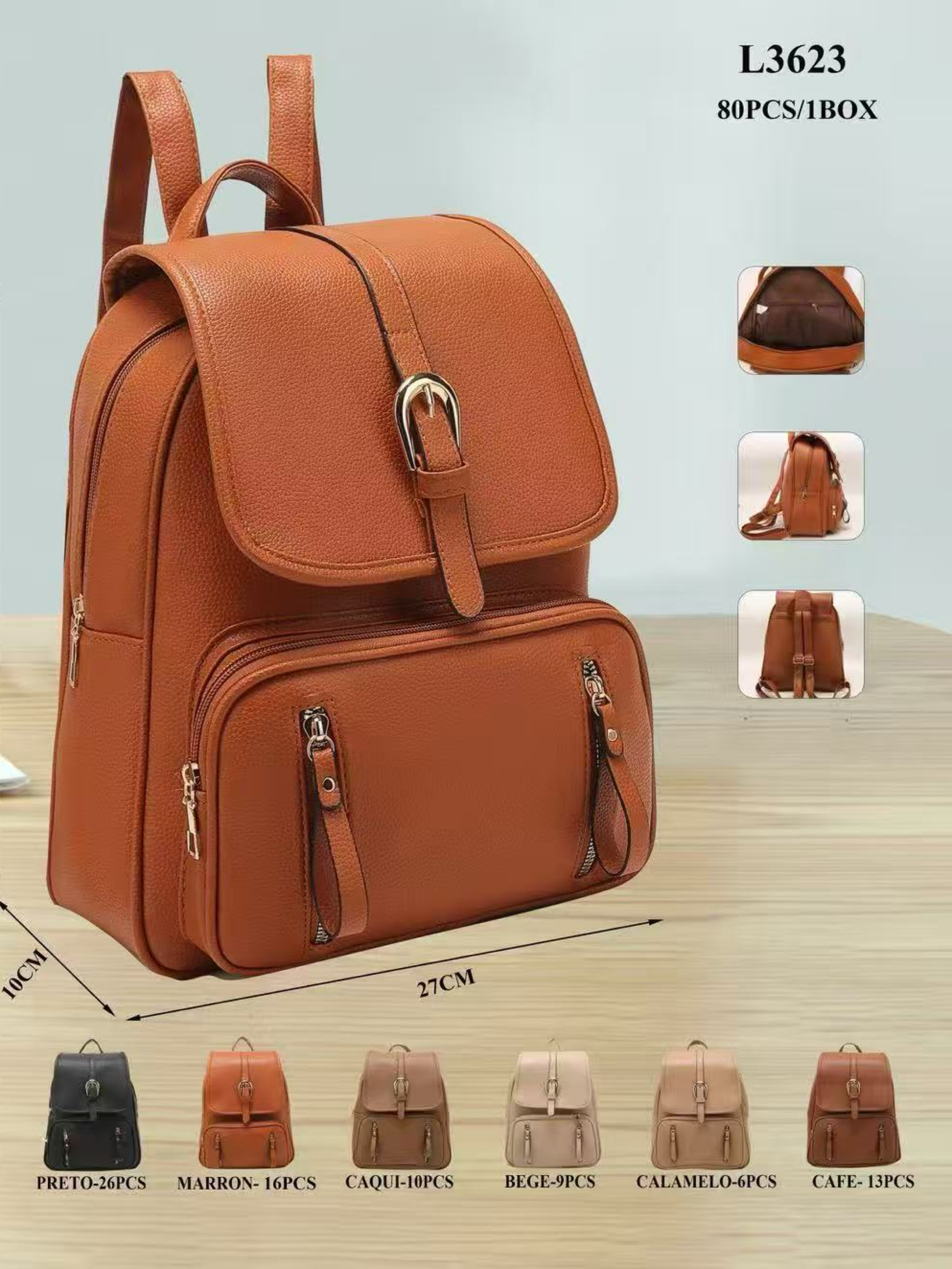 mochila feminina grande l3623 - Bolsa Charmosa | ZAX