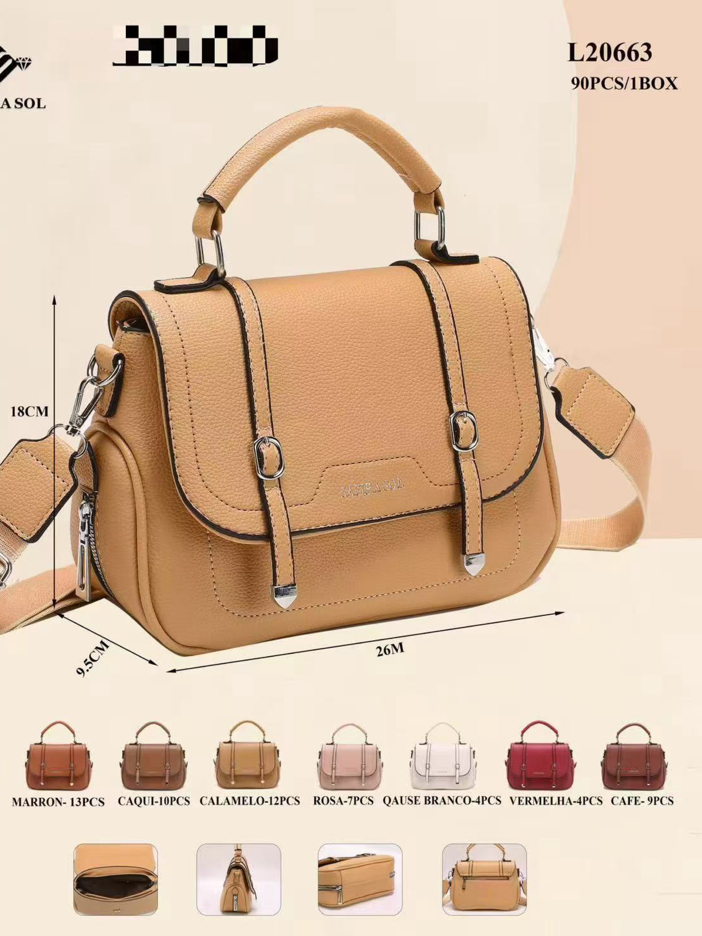 Bolsa feminina 20663 - Bolsa Charmosa | ZAX