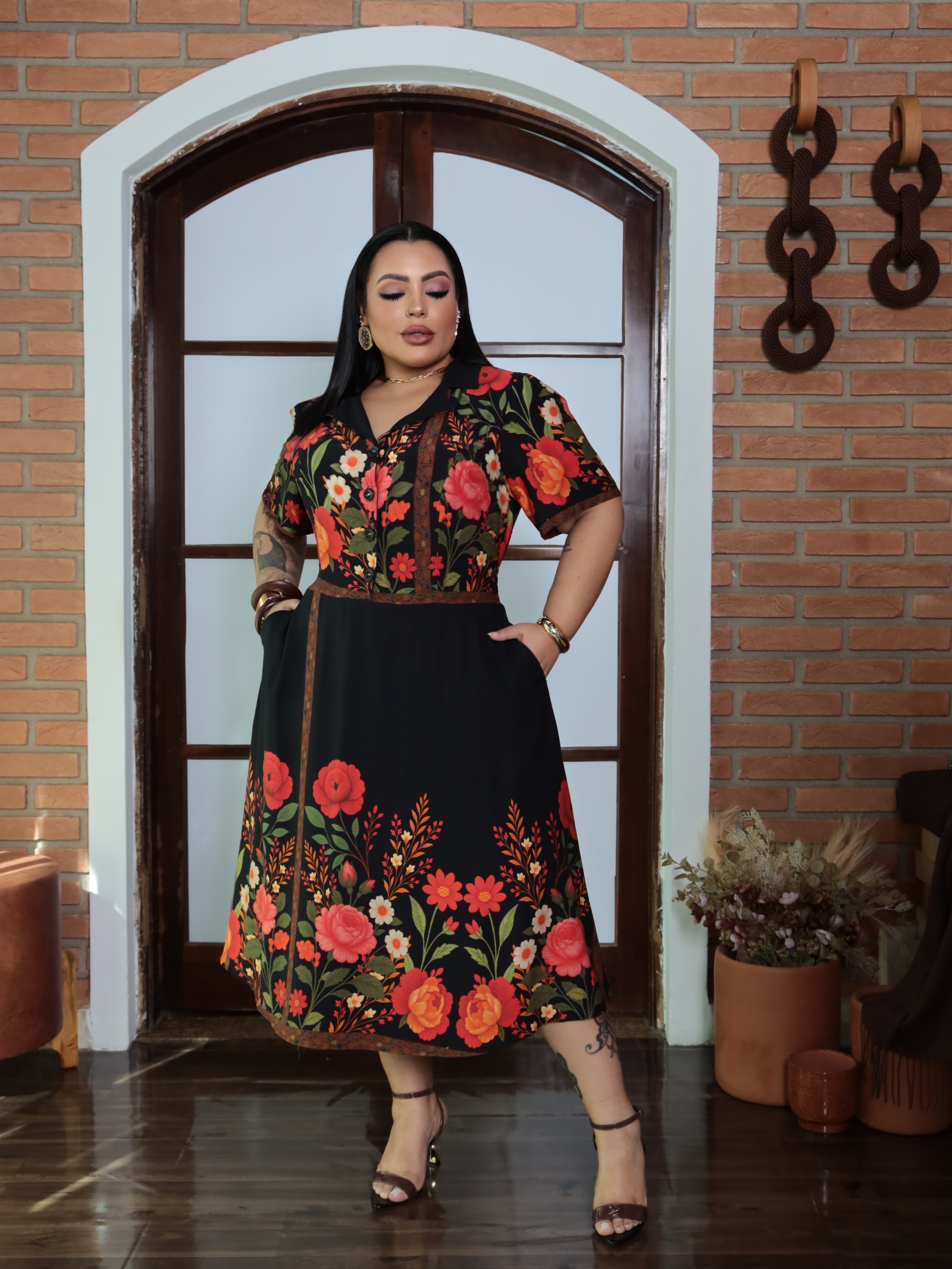 Vestido Camisa com Bolso - Jatariy Modas | ZAX