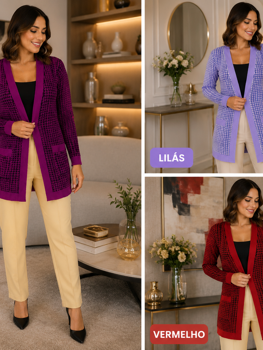 Cardigã no tricôt - Mary fashion | ZAX