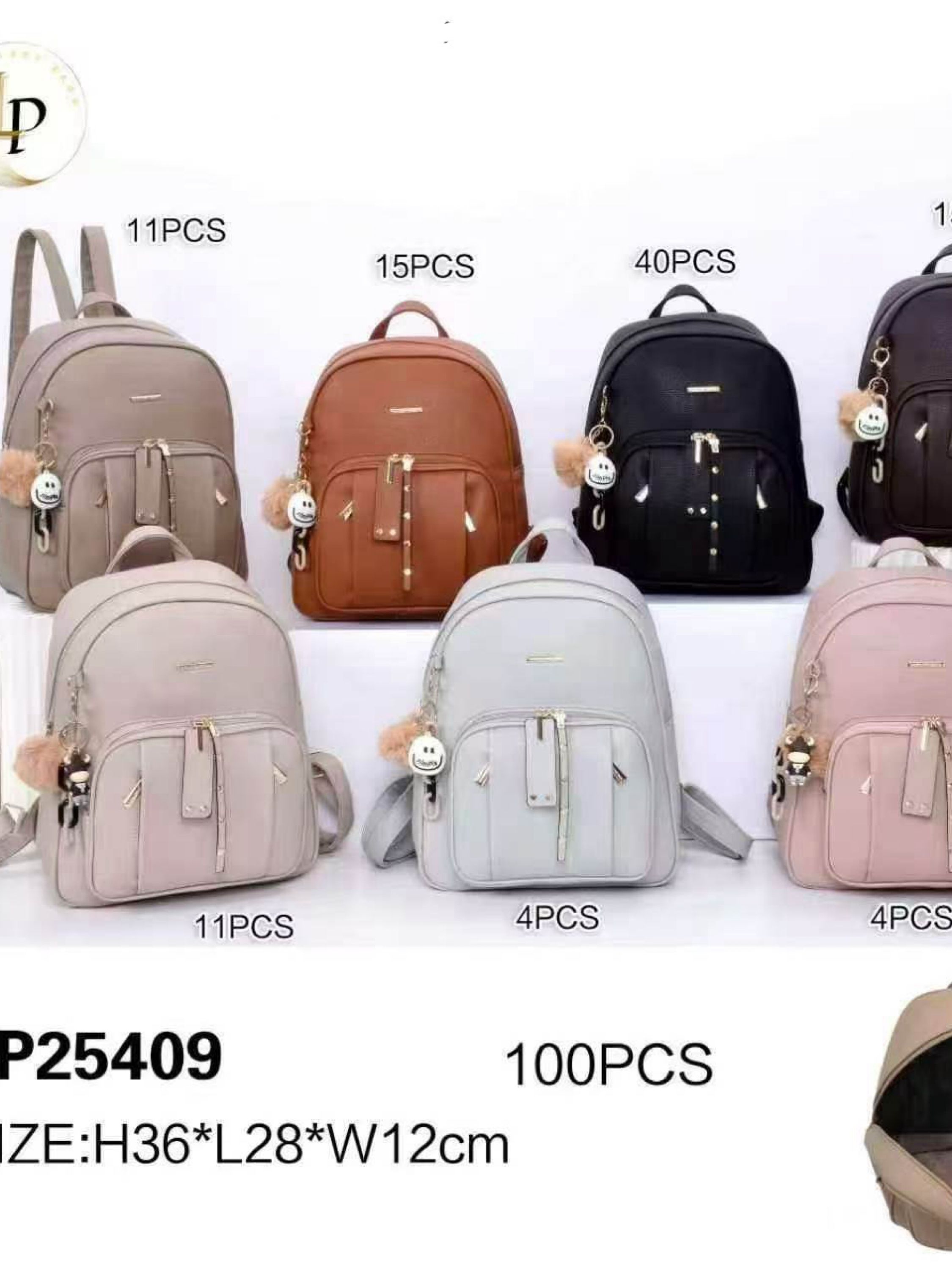 Mochila média com chaveiro LP25409 - Mn Mochilas | ZAX