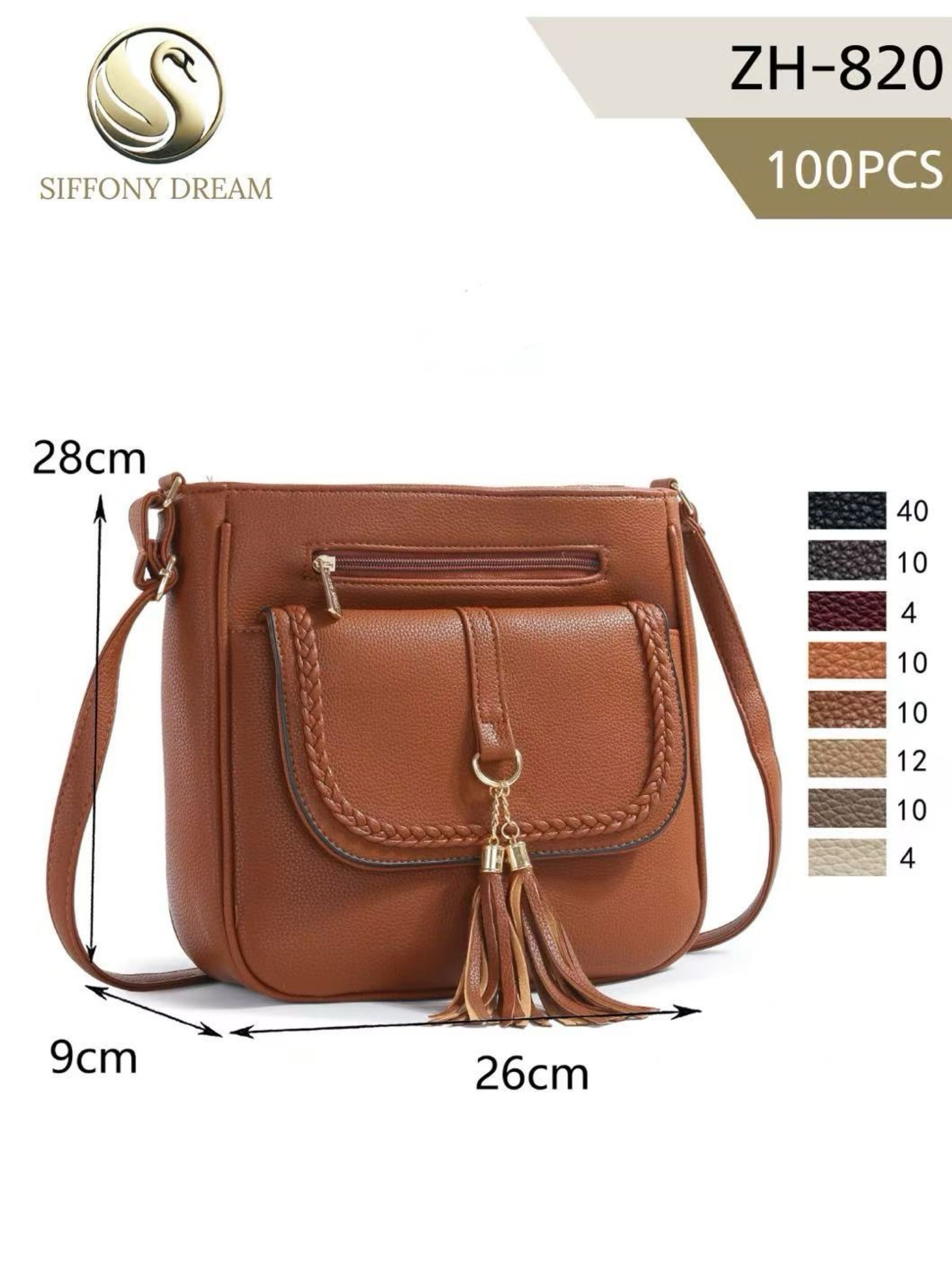 Bolsa média transversal ZH-820 - Mn Mochilas | ZAX