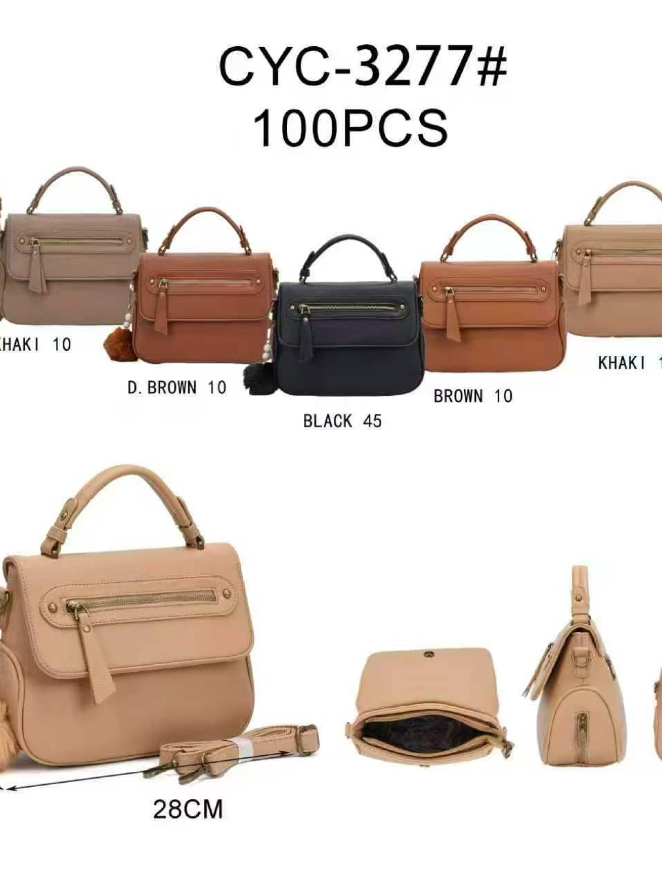 Bolsa média com pompom CYC-3277# - Mn Mochilas | ZAX