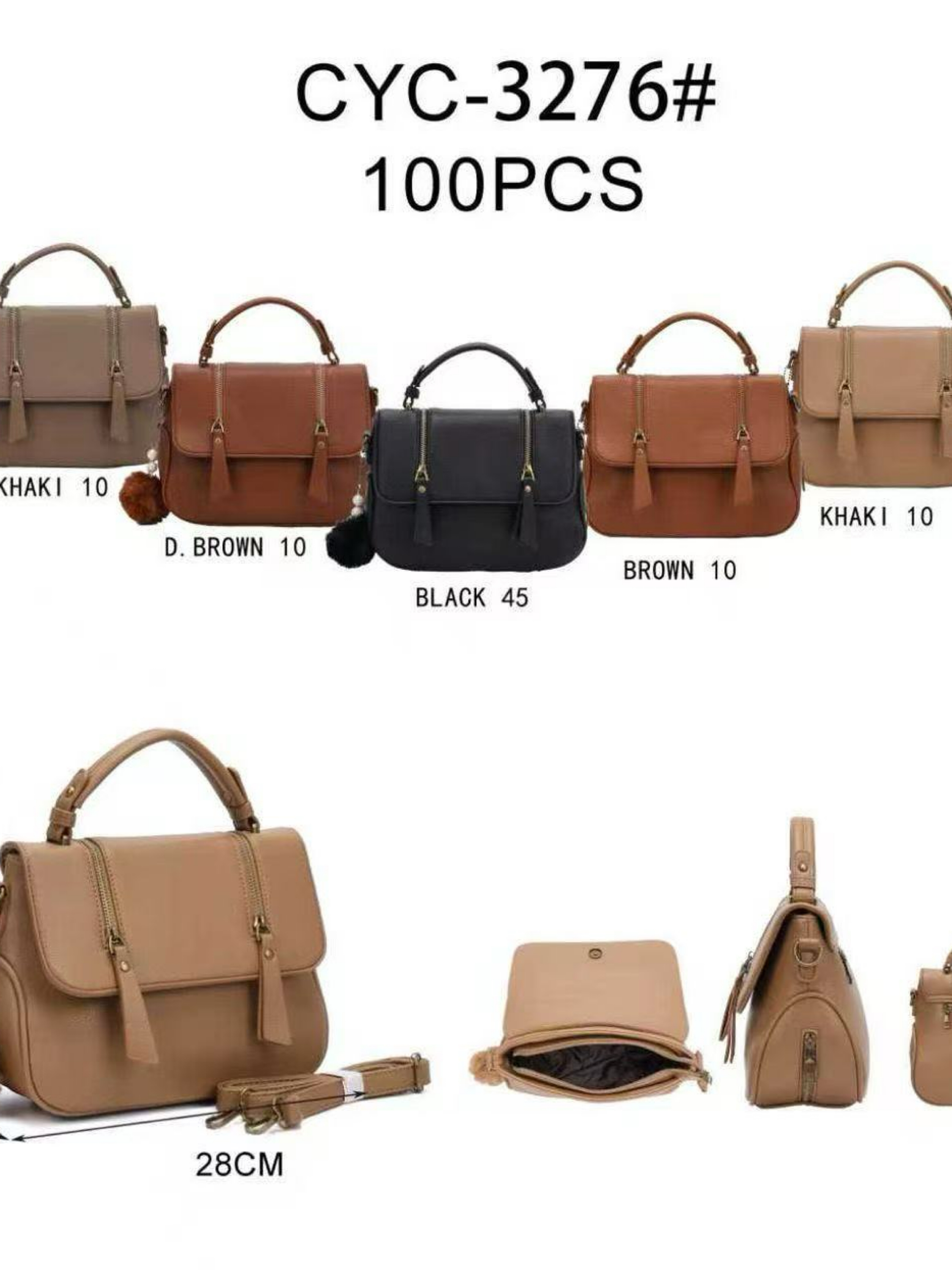 バッグ EIC Bolsa média com pompom CYC-3276# - Mn Mochilas | ZAX