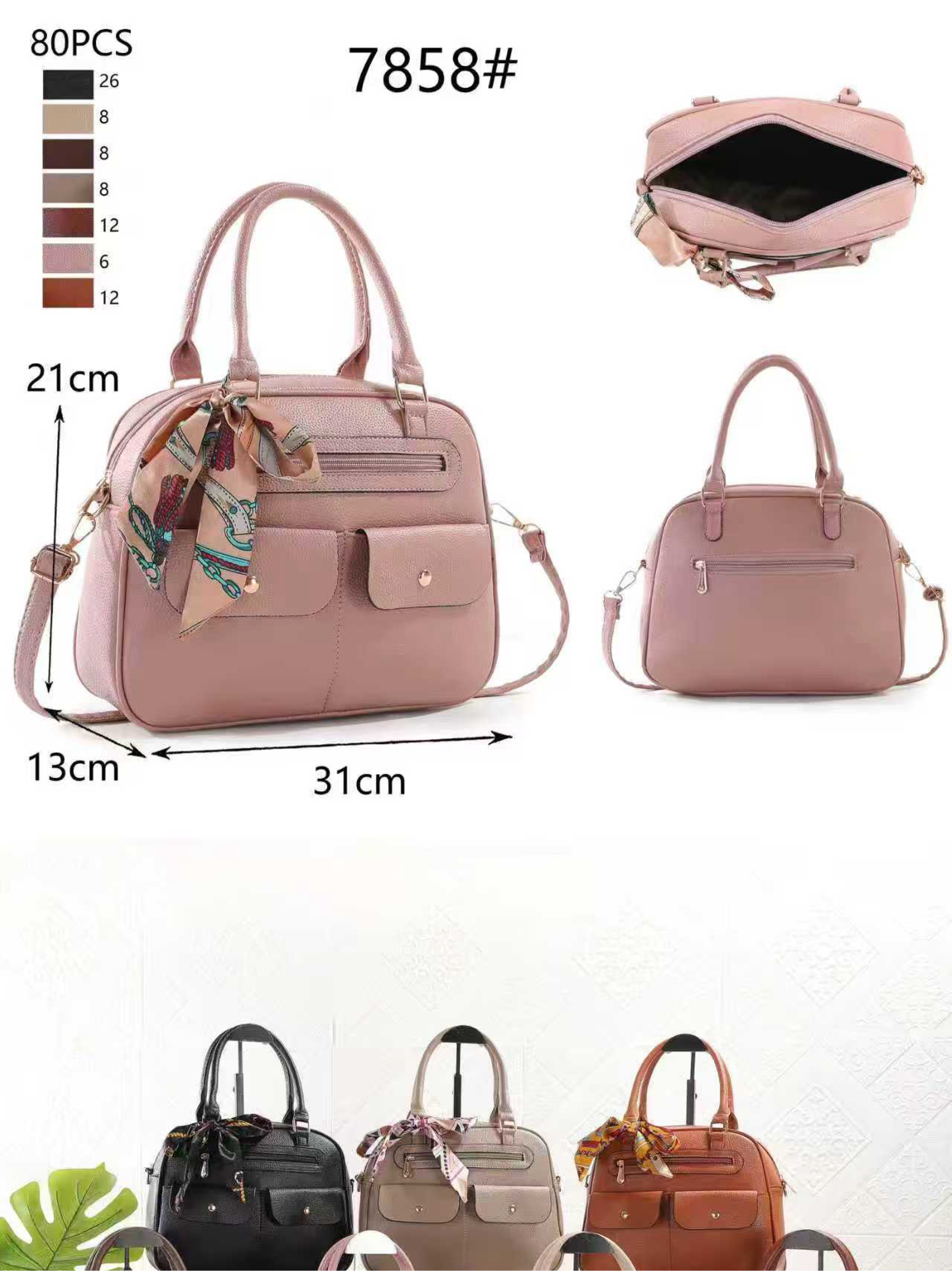 Bolsa grande com lenço 7858# - Mn Mochilas | ZAX