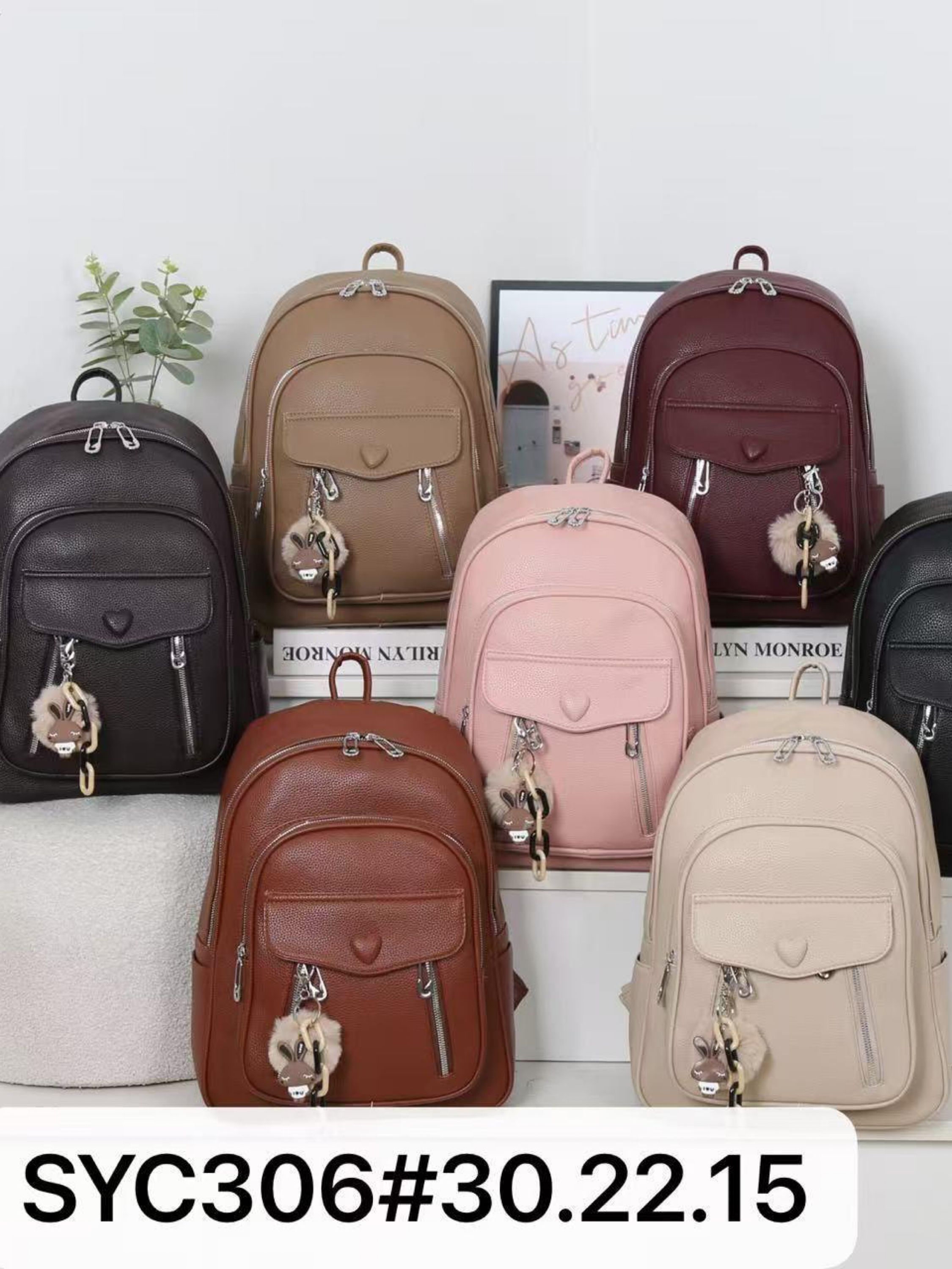 Mochila menor com chaveiro SYC306# - Mn Mochilas | ZAX