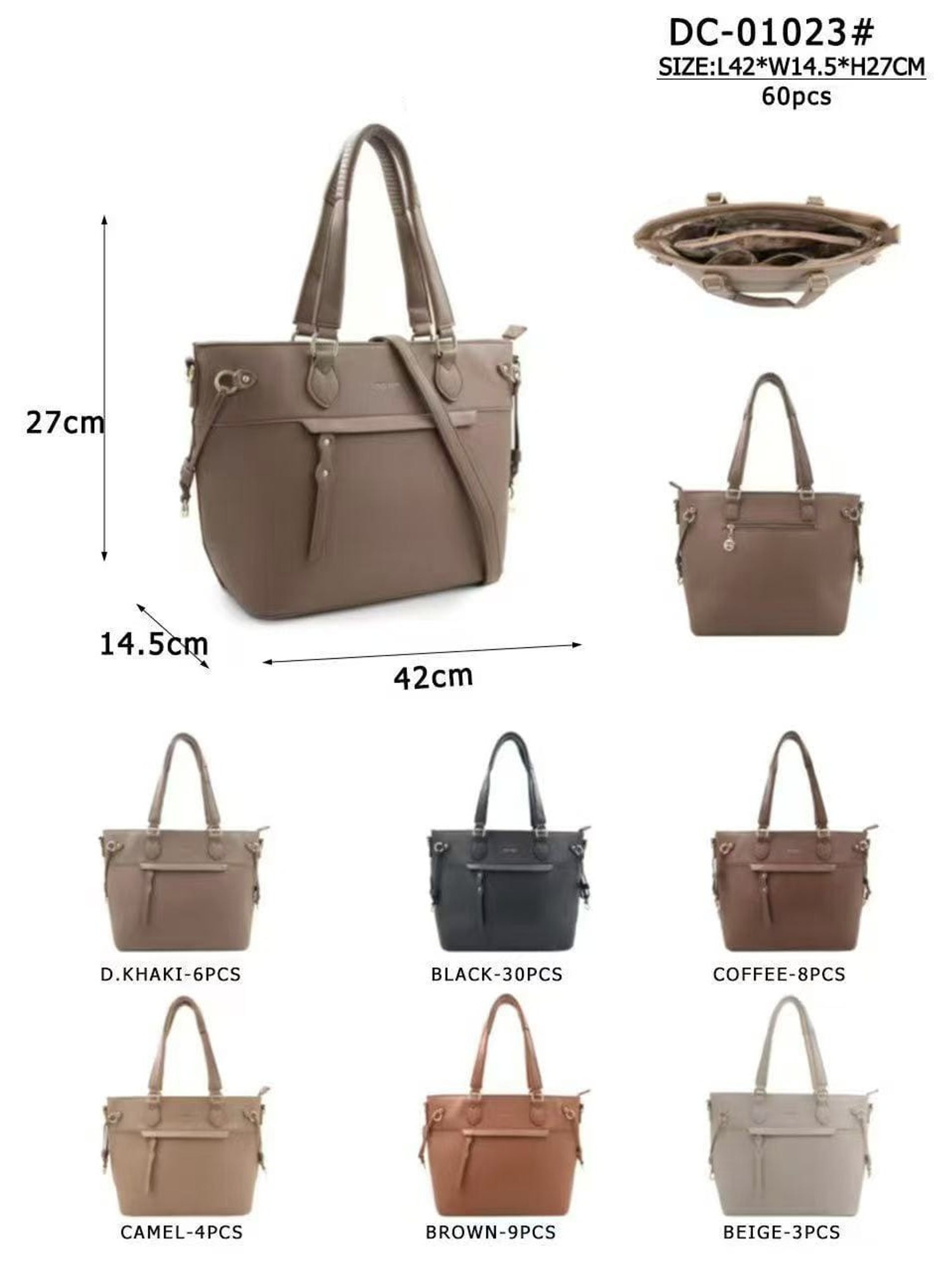 Bolsa feminina grande transversal de ombro 01023# - Sofia_Bolsa | ZAX
