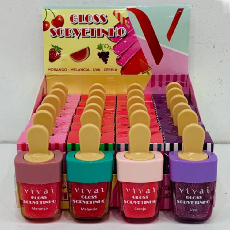 Gloss Sorvetinho Ice Cream Vivai V-3052 (atacado box 24un