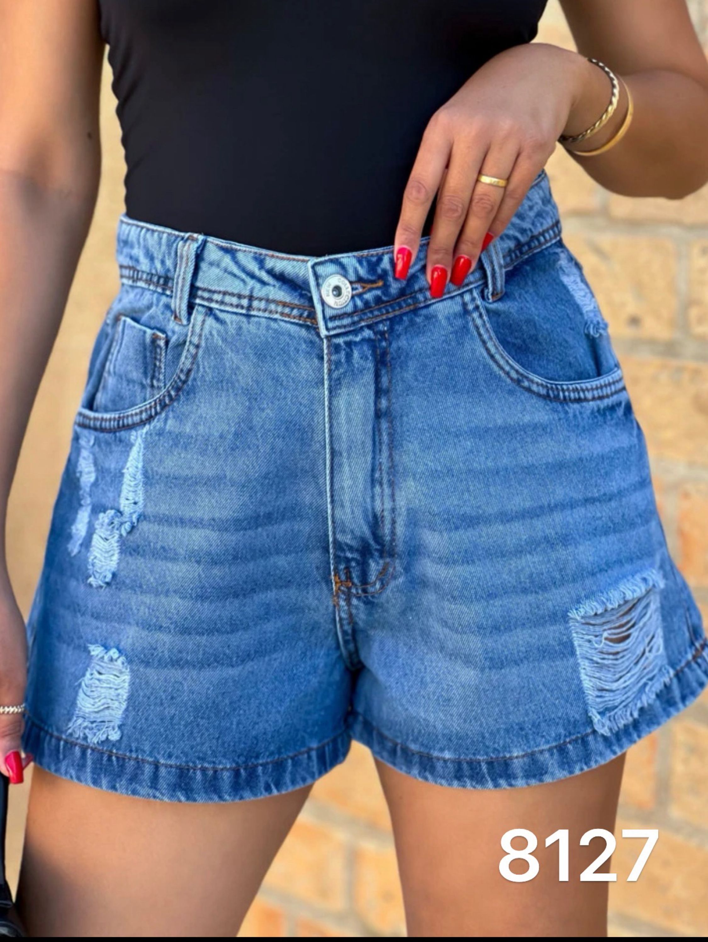 Kissmelady conjunto jeans colorido feminina cropped com short
