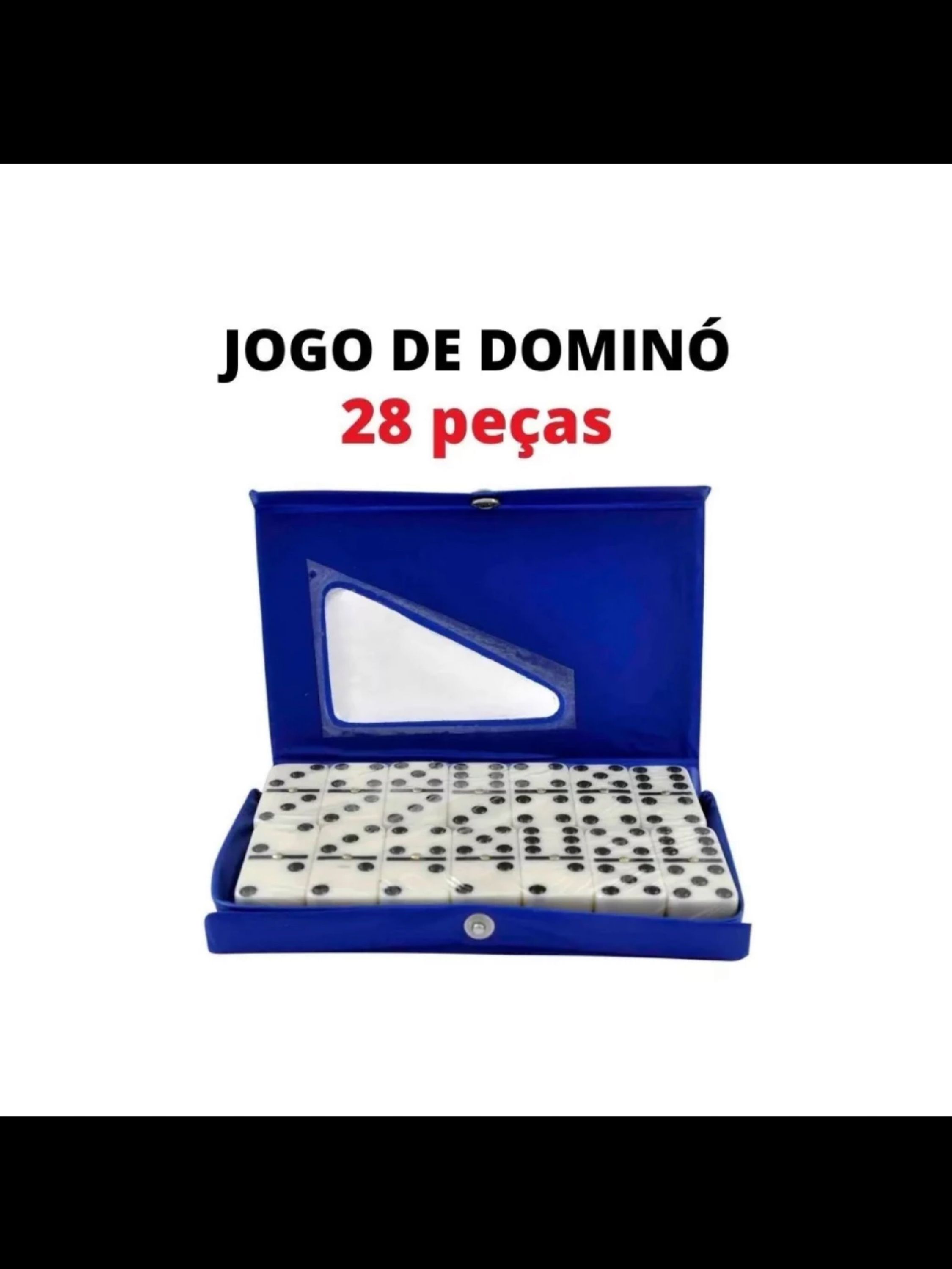 Jogo De Dominó 28 Peças Com Estojo - Zapach - Eletrônicos e Beleza
