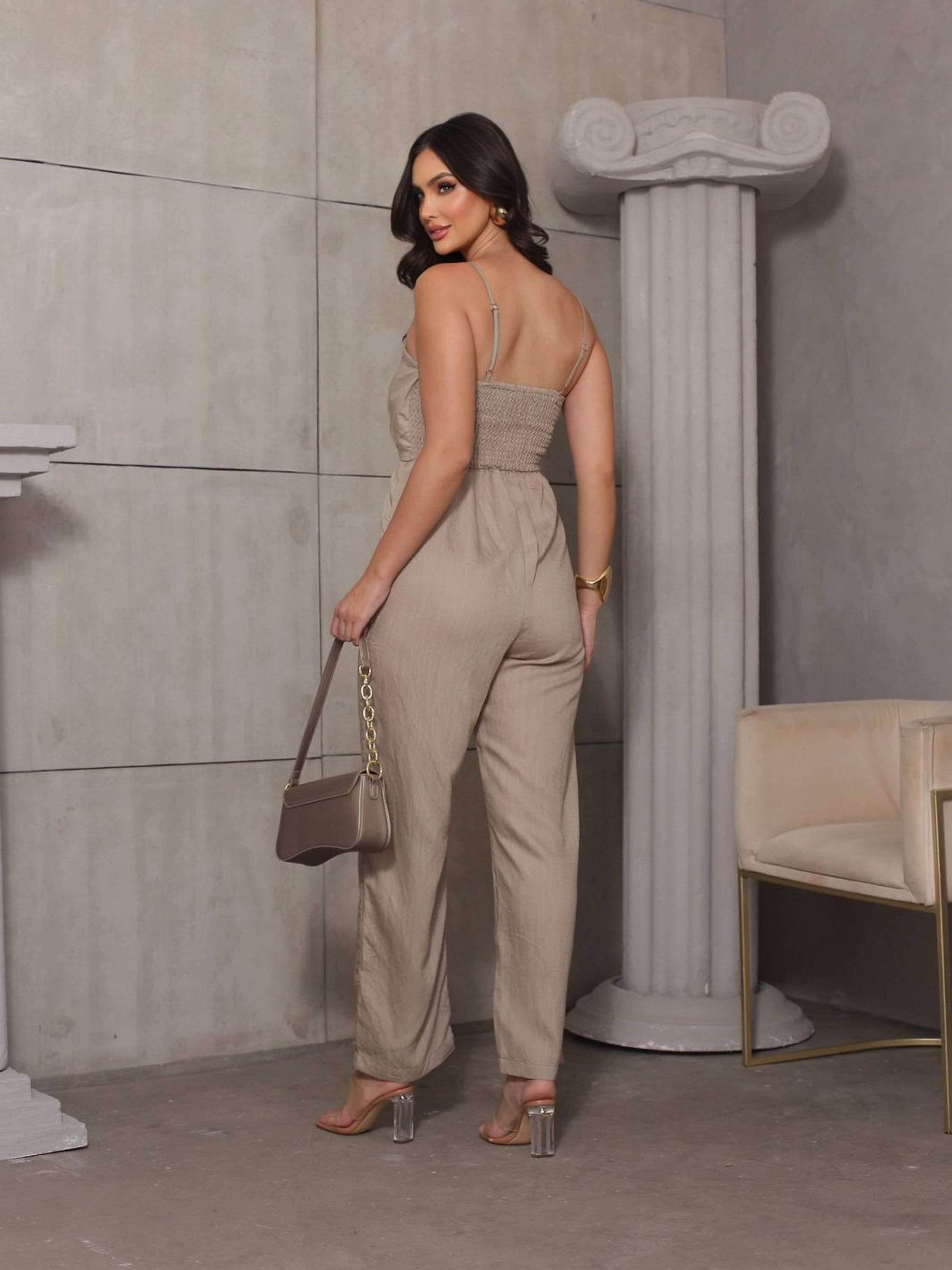 Macacao longo de laco moda feminina 755 - Vikili Modas | ZAX