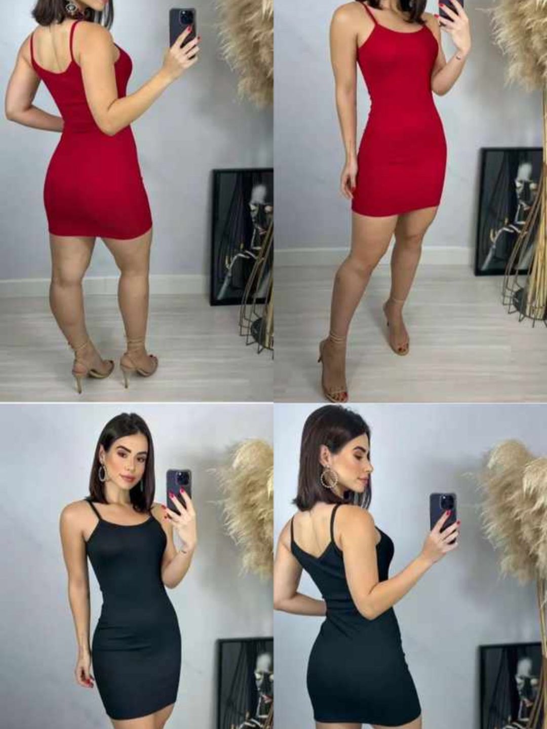 Vestido curto alcinha