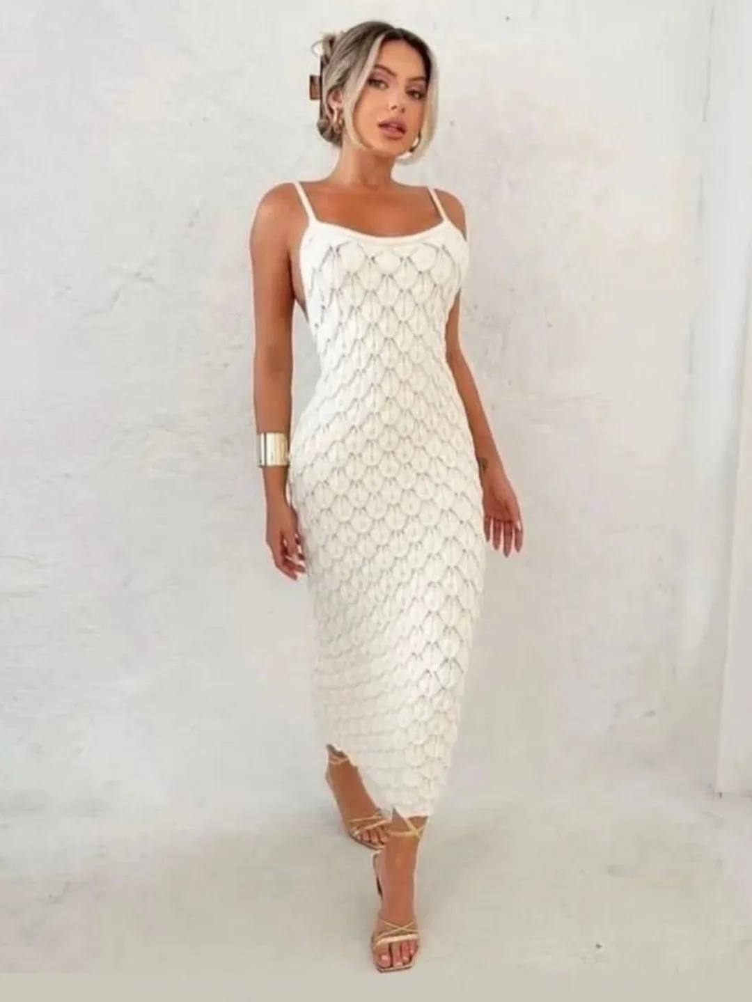 Vestido modal midi linda bella