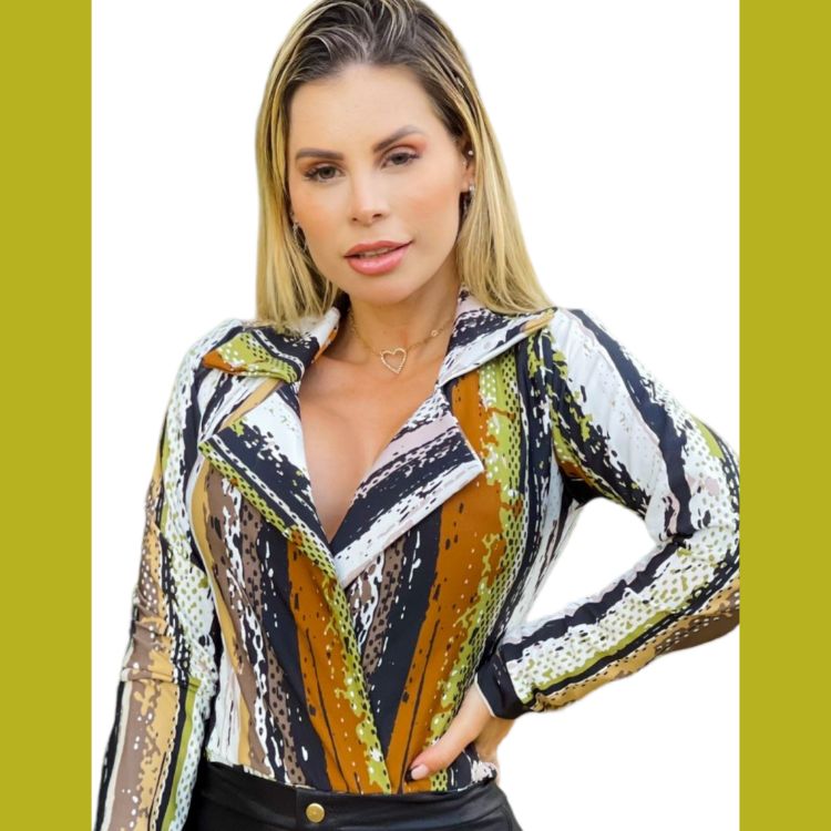 Body blazer camisa social