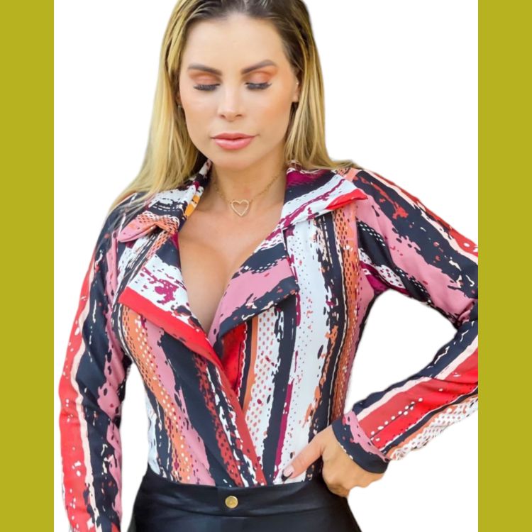 Body blazer camisa social