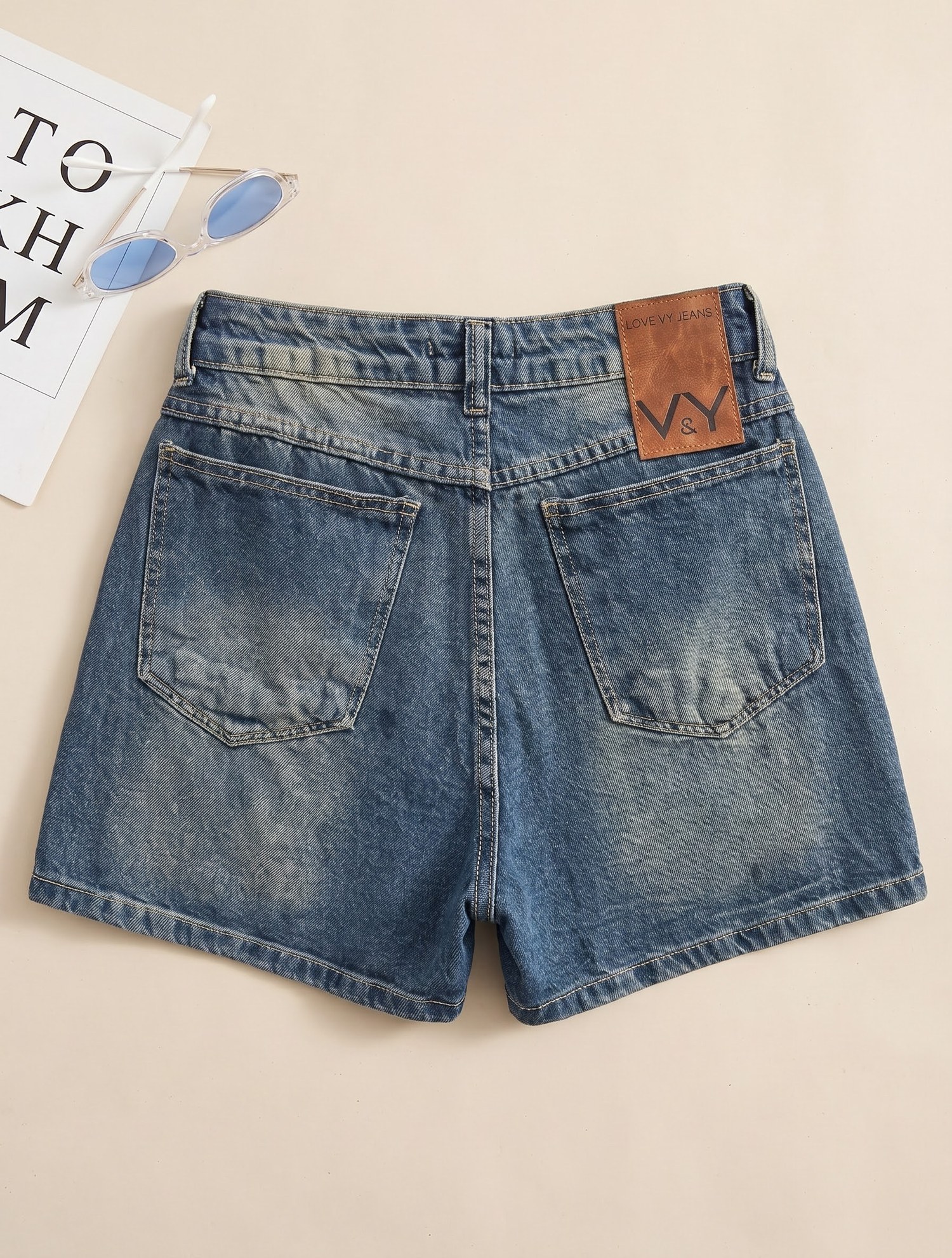 Short Jeans Feminino Mom Cintura Alta Básico Sujinho