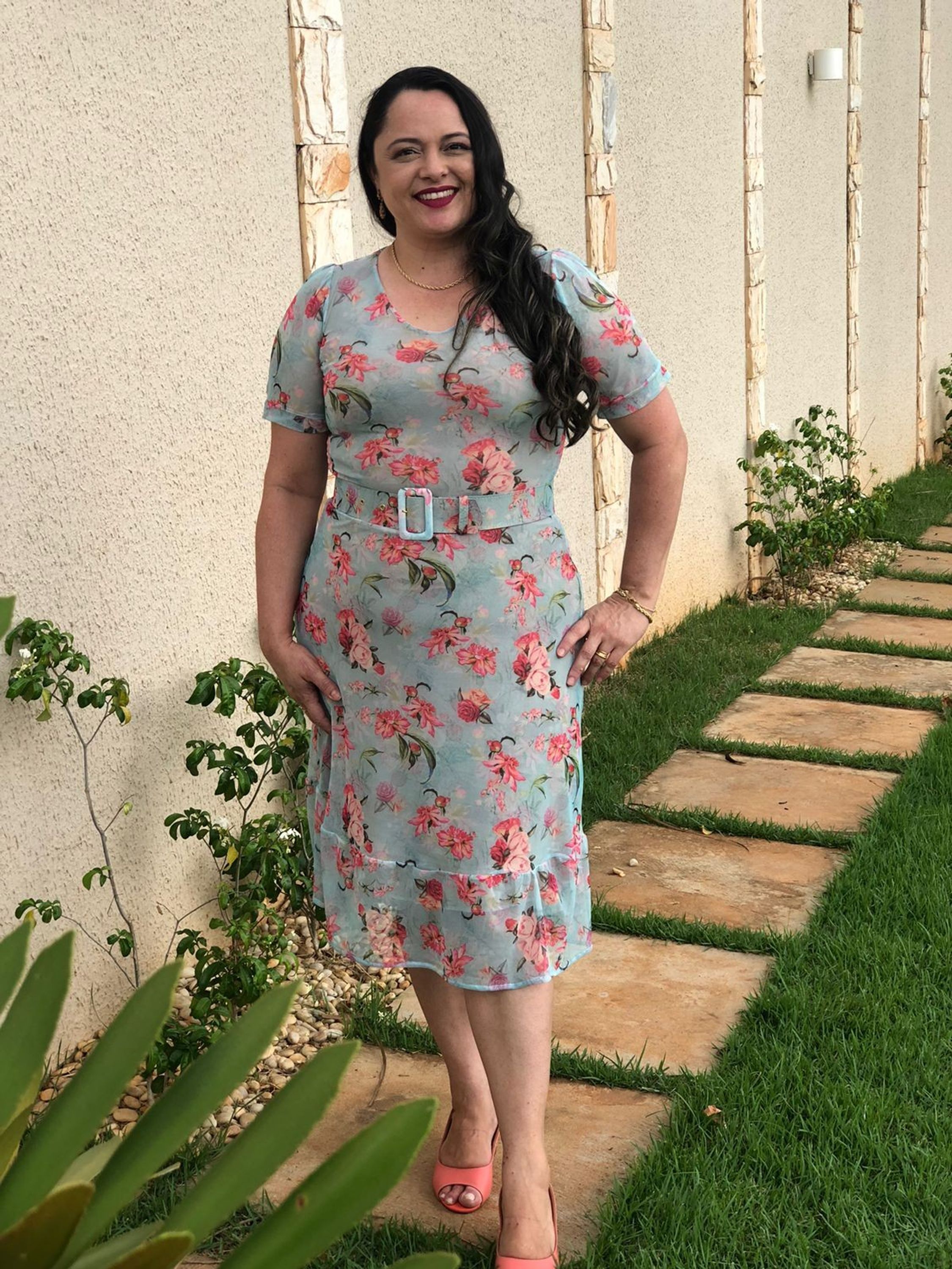 Vestido Floral Midi