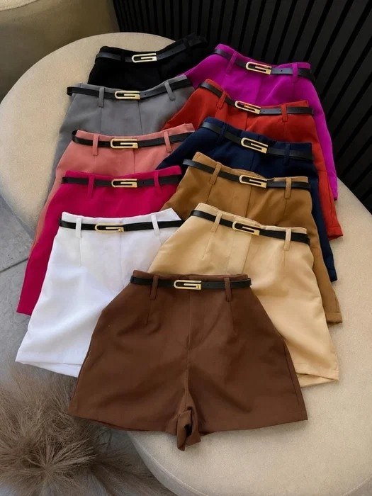 Short Zara Lia com Cinto - Alfaiataria