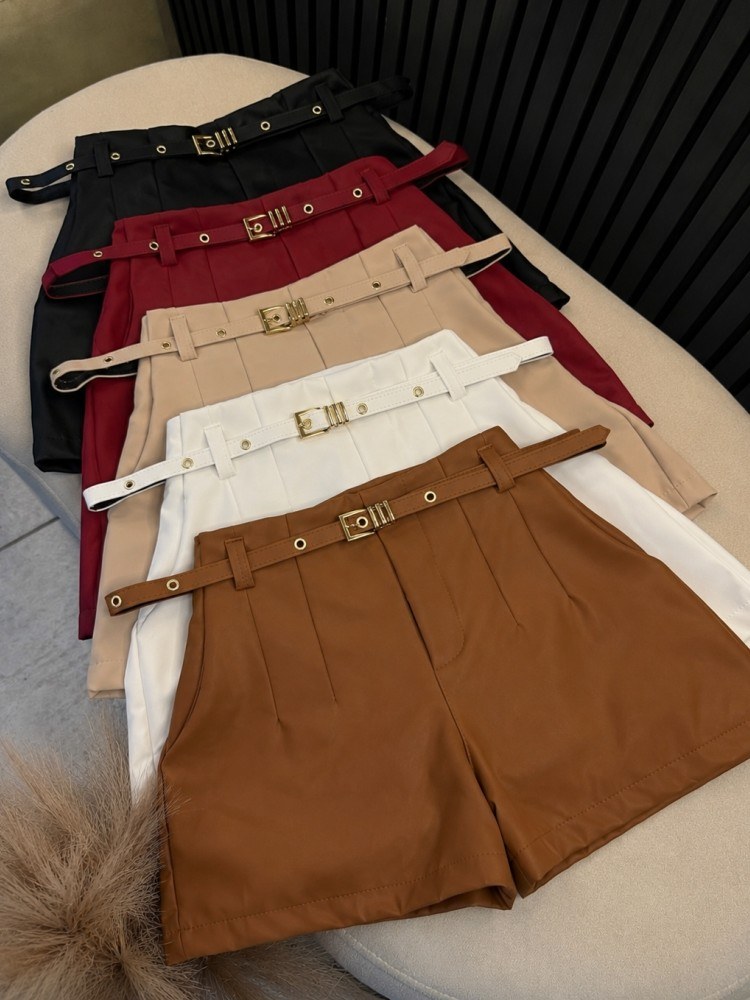 Short Zara Gaby com Cinto - Alfaiataria
