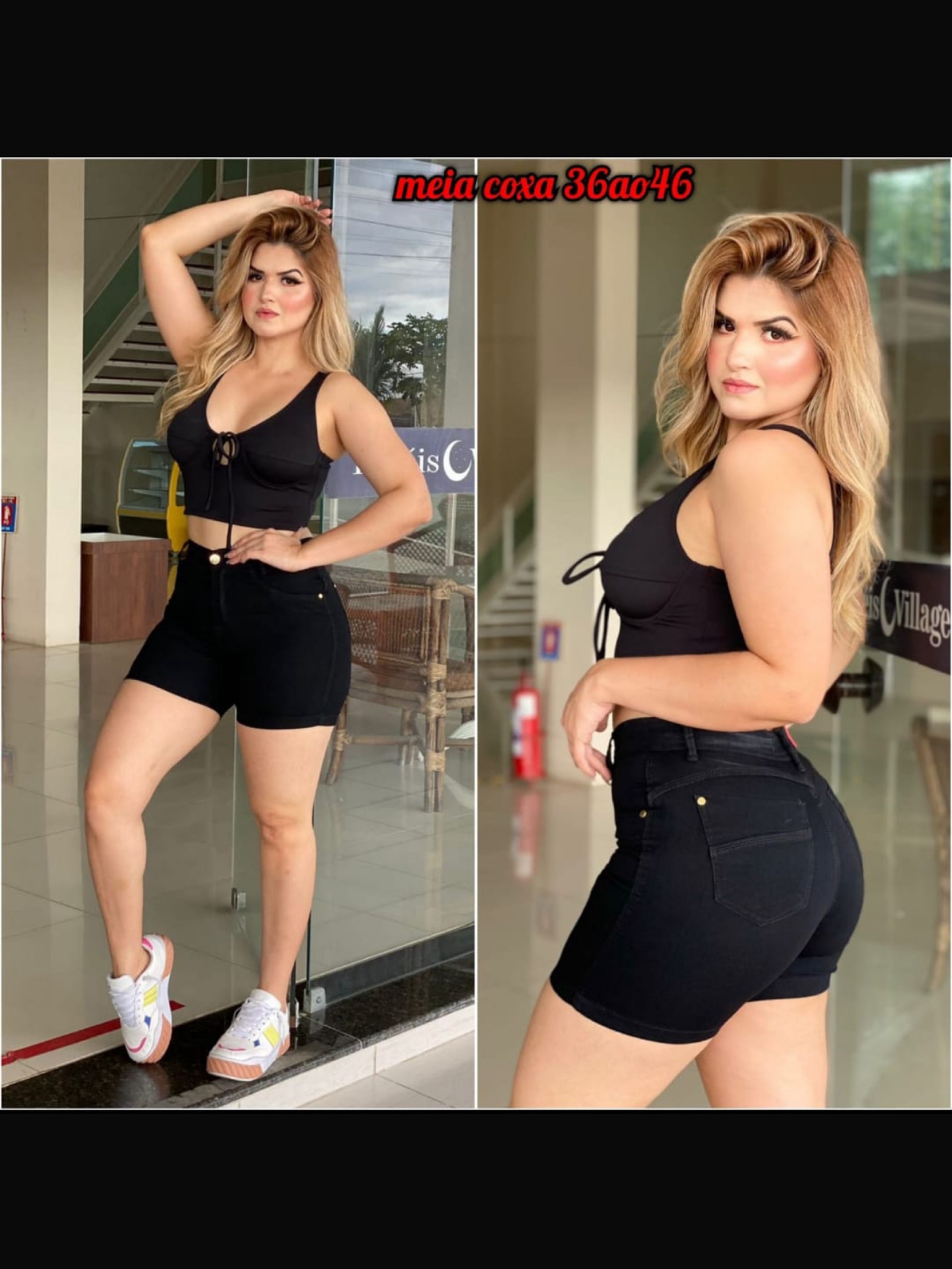 Meia coxa feminino