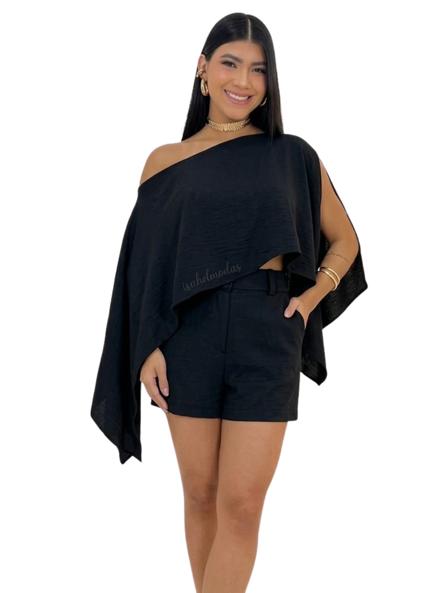 Blusa Boho Multiuso Com Top Sem Bojo Ombro Caido Elegante