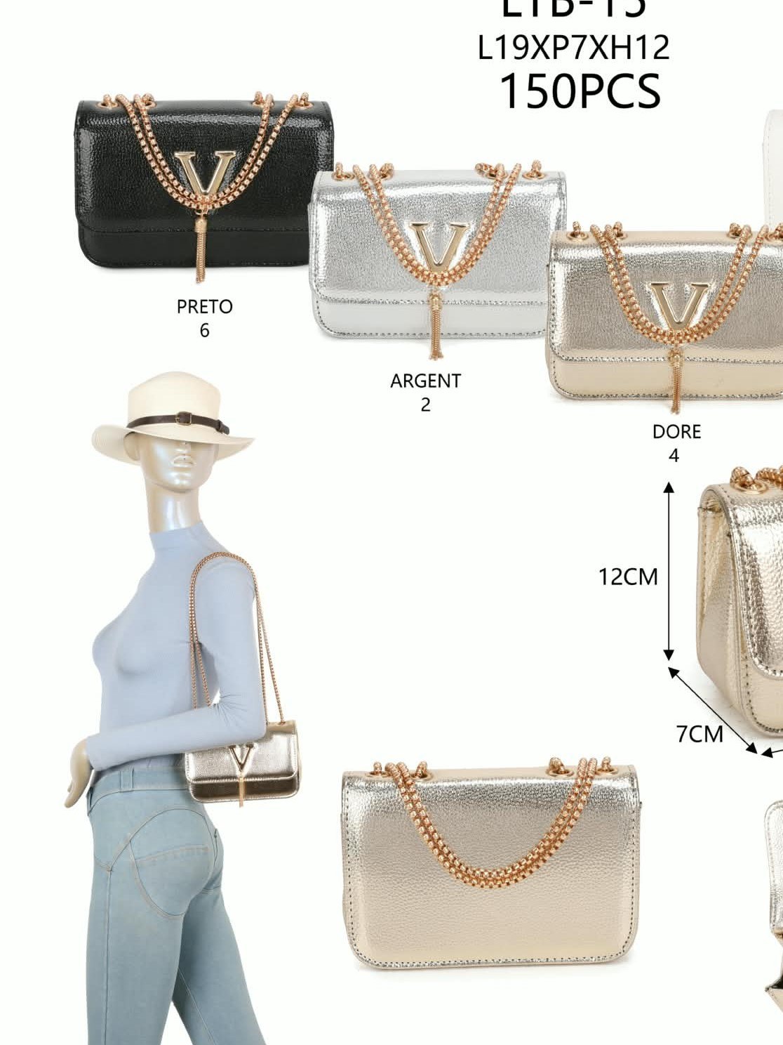 Bolsa feminina moderna e casual LTB-15