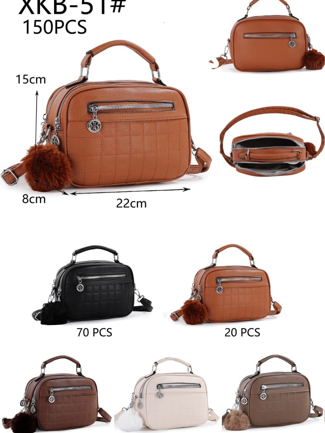 Bolsa feminina moderna e casual XKB-51