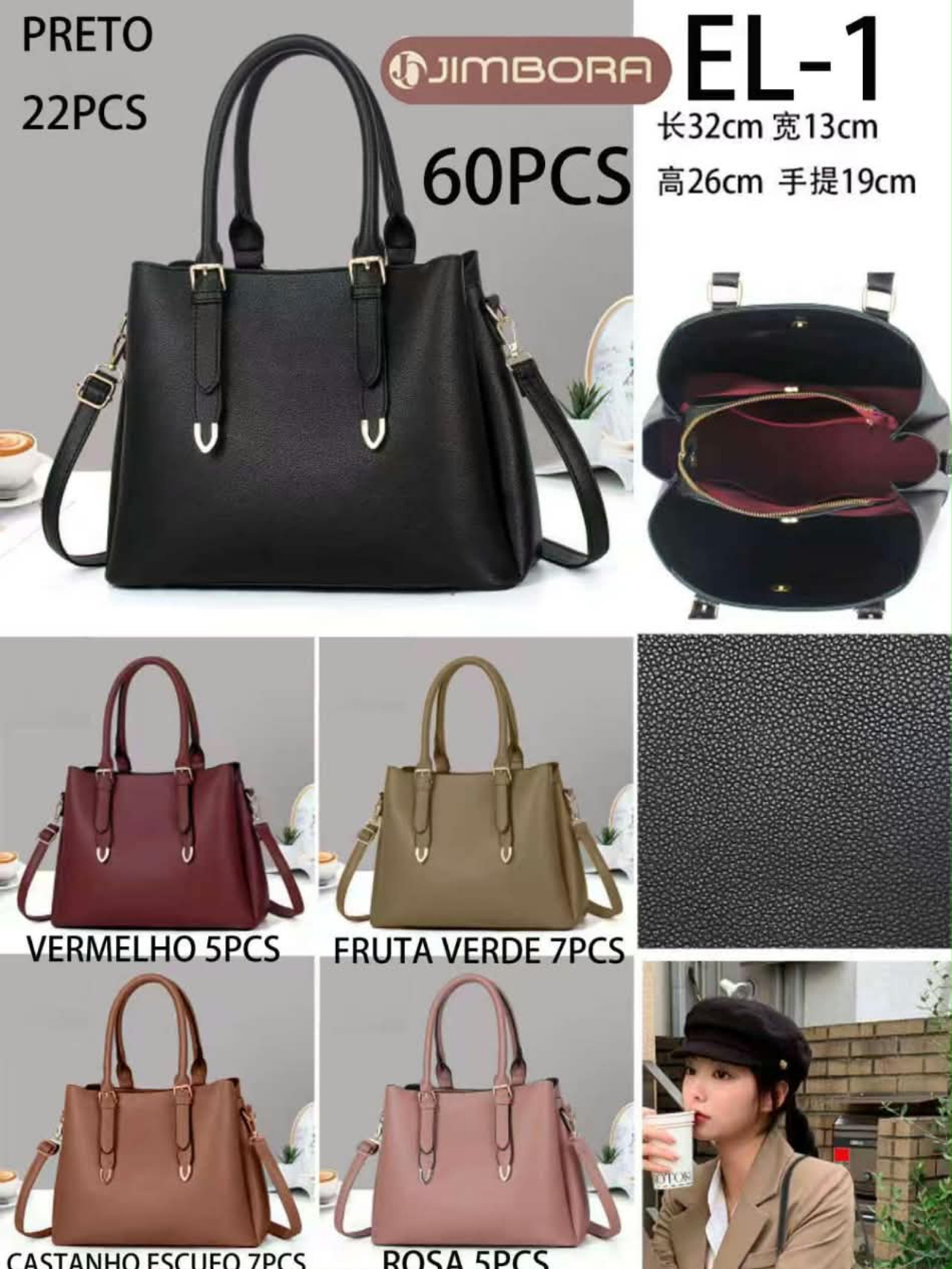 Bolsa feminina moderna e casual  EL-1
