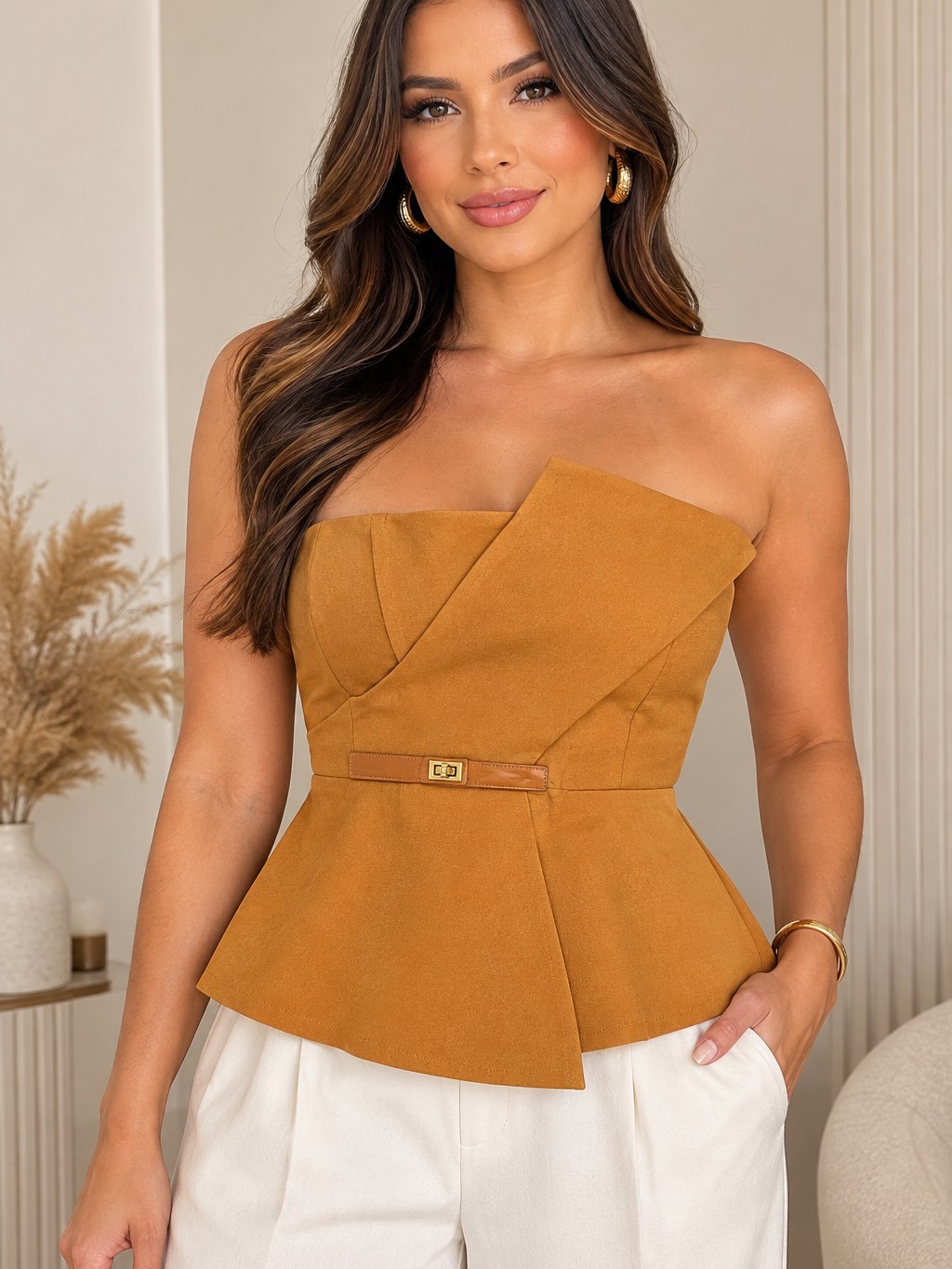 Veste Lucy Blusa Tomara que Caia Assimétrica MZ255
