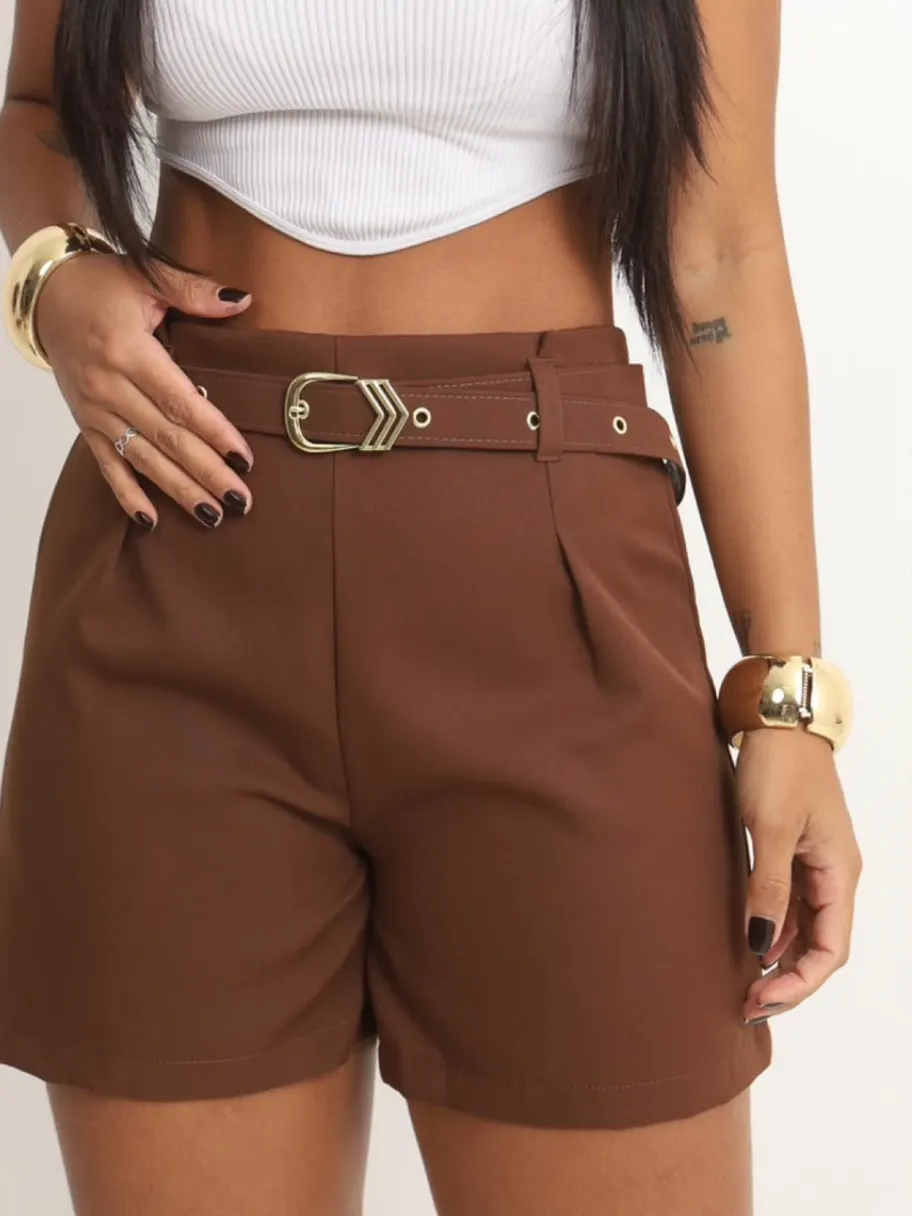 Shorts Alfaiataria com Cinto