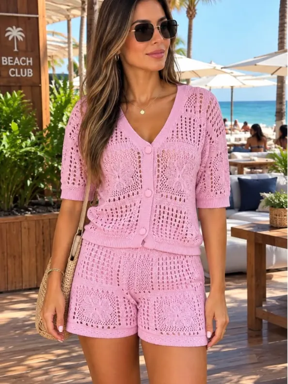 Conjunto Renda Tricot